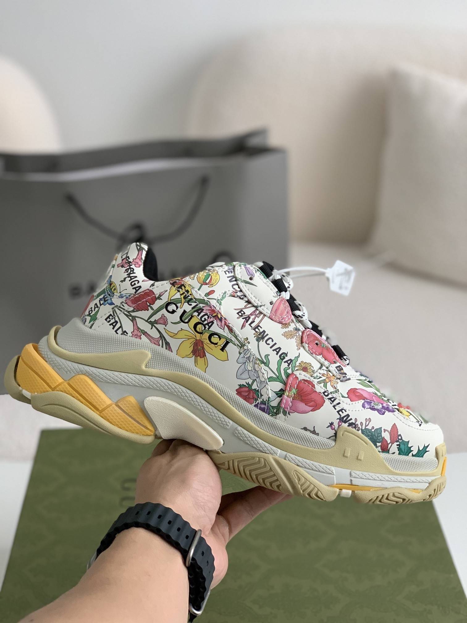 GU*I X BLCG Triple S Sneakers