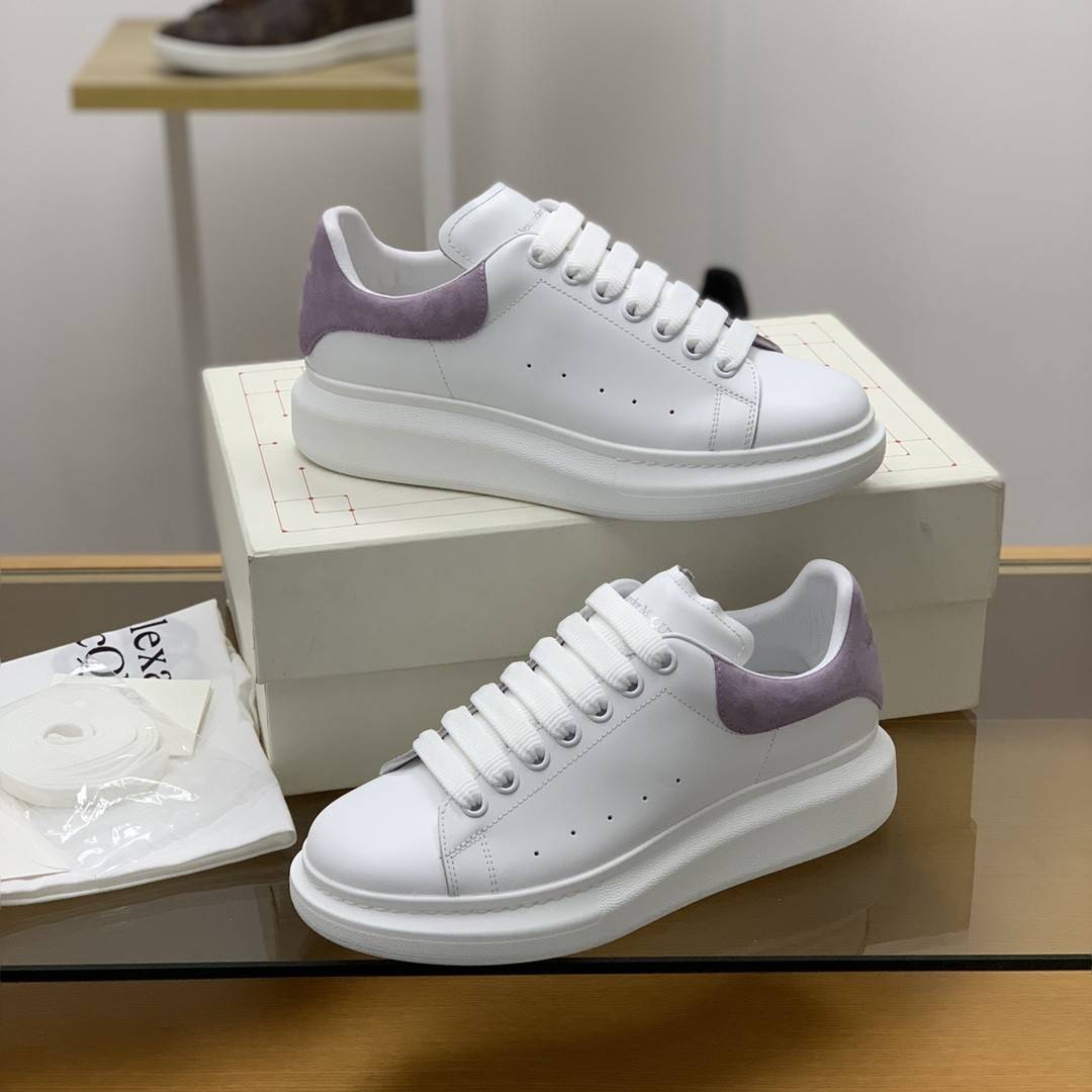 A1exa*der Mcqv*en MQ Lilac purple veL*Vet tail Sneakers