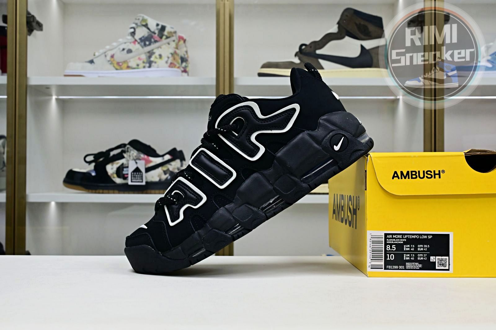 AMBUSH x Nike Air More Uptempo  Low"Limestone"