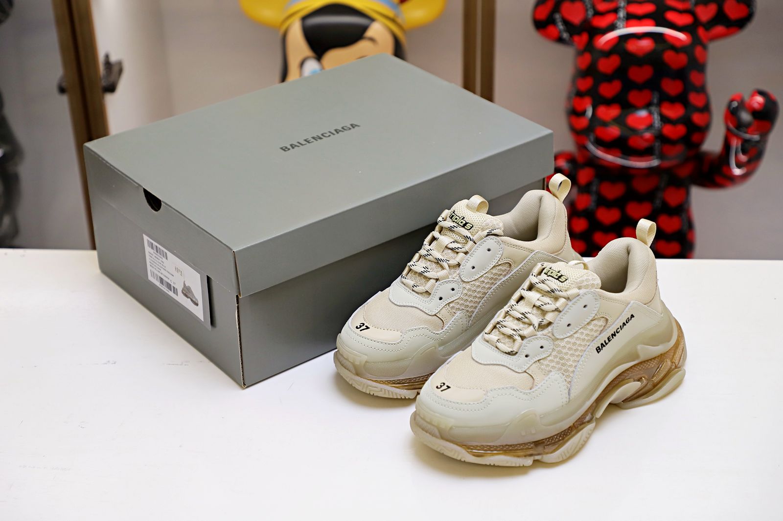 BLCG Track Sneakers Triple S Clear Sole
