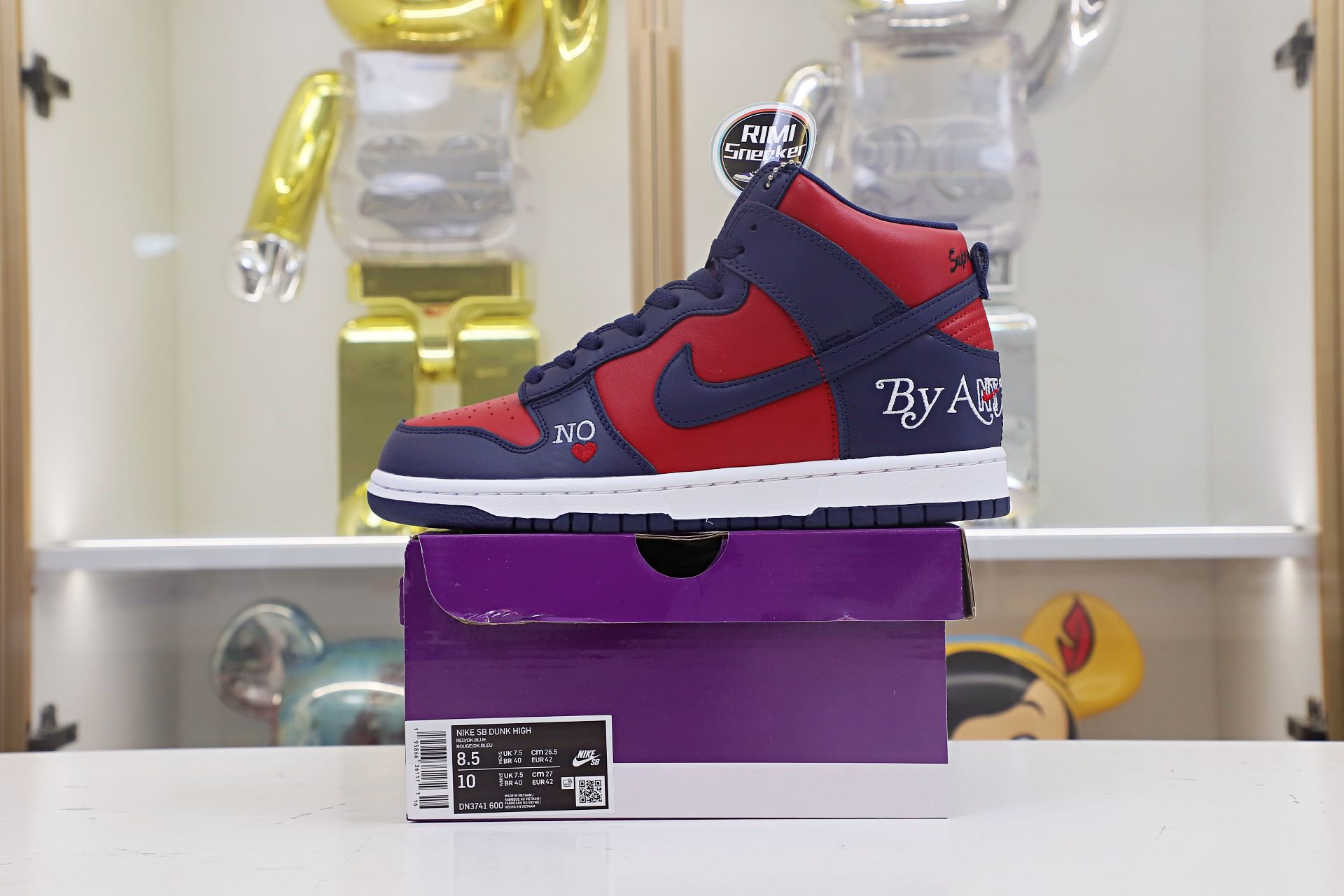 NIKE SB DUNK HIGH Svp*me BY ANY MEANS RED