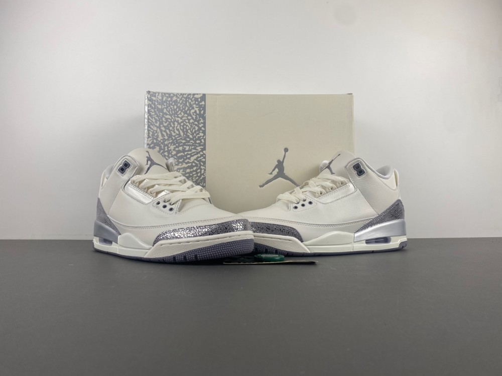 Air Jordan 3 Sail/Metallic Silver CK9246-100