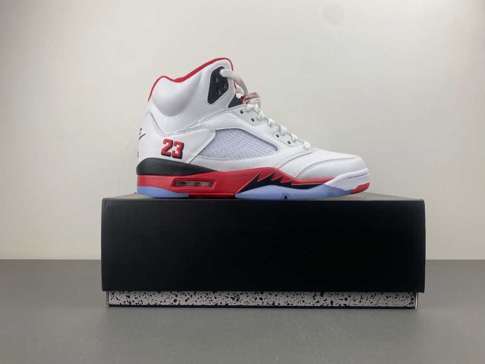 Air Jordan 5 Fire Red Black Tongue HQ7978-101