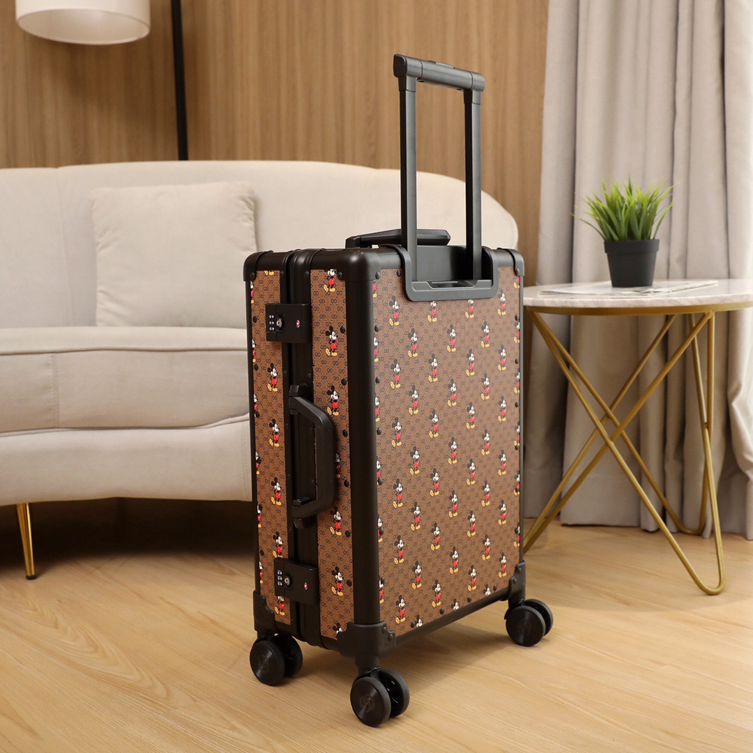 Gvc*1 Luggage/Trolley Case Classic Flower Aluminum Frame Size: 20 inches