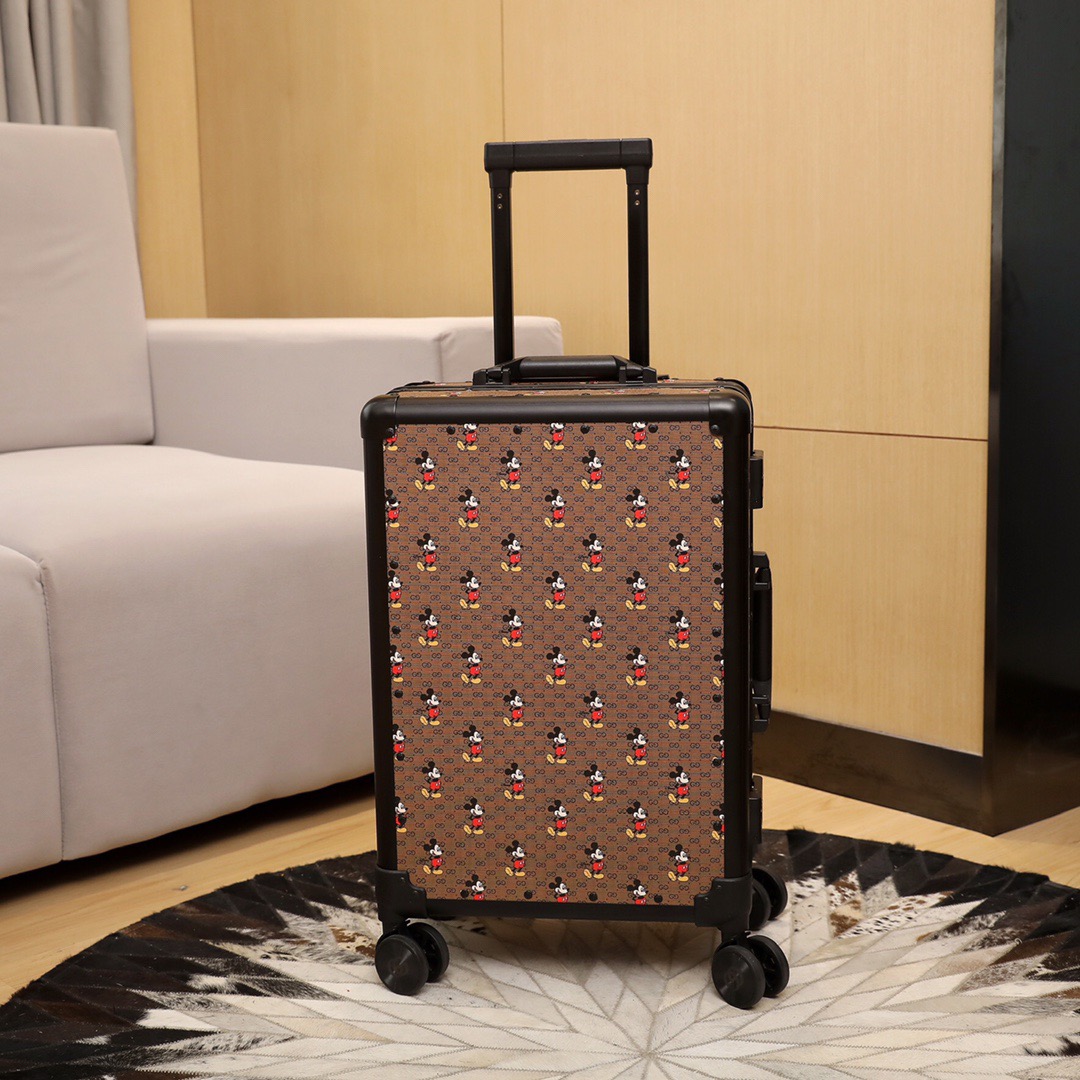 Gvc*1 Luggage/Trolley Case Classic Flower Aluminum Frame Size: 20 inches