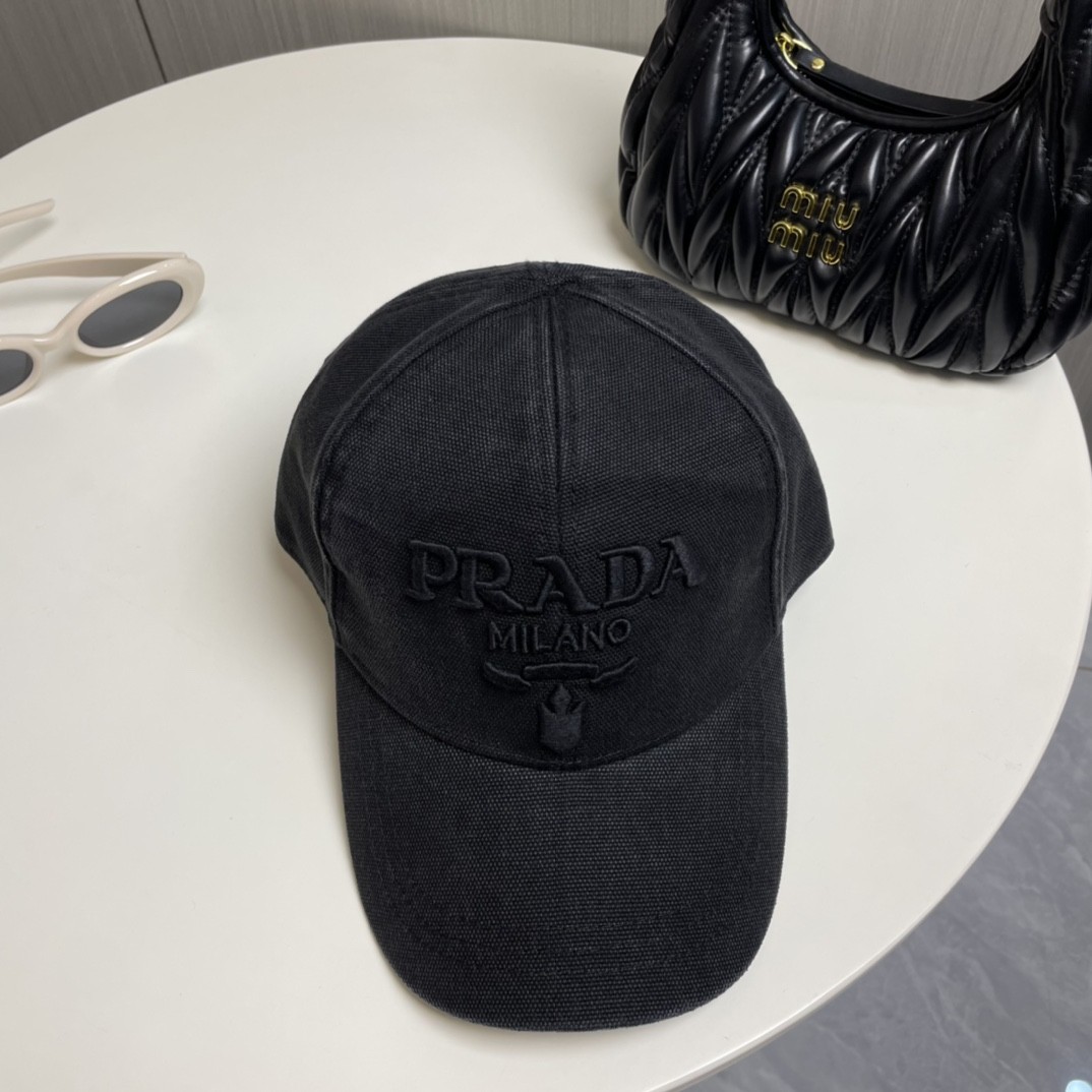 [#4807] Pra*a baseball cap peaked ca p hat