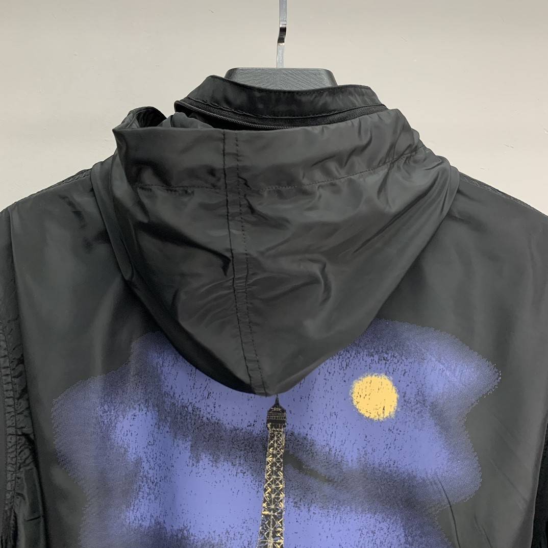 Ba1en*iaga BLCG Tower Night View waterproof jacket