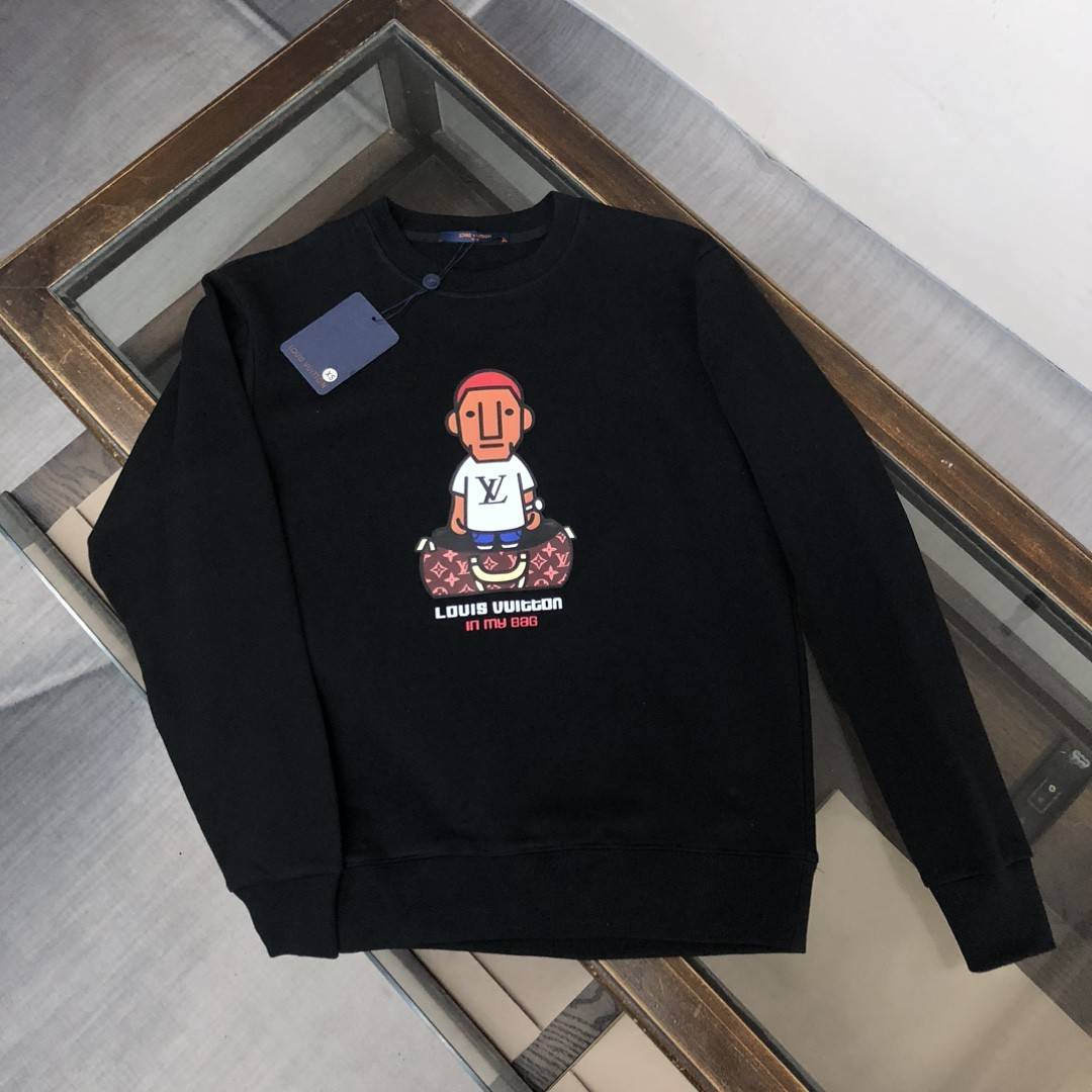 L0vis Vvtt0n 2023 new autumn and winter couples style round neck sweatshirt