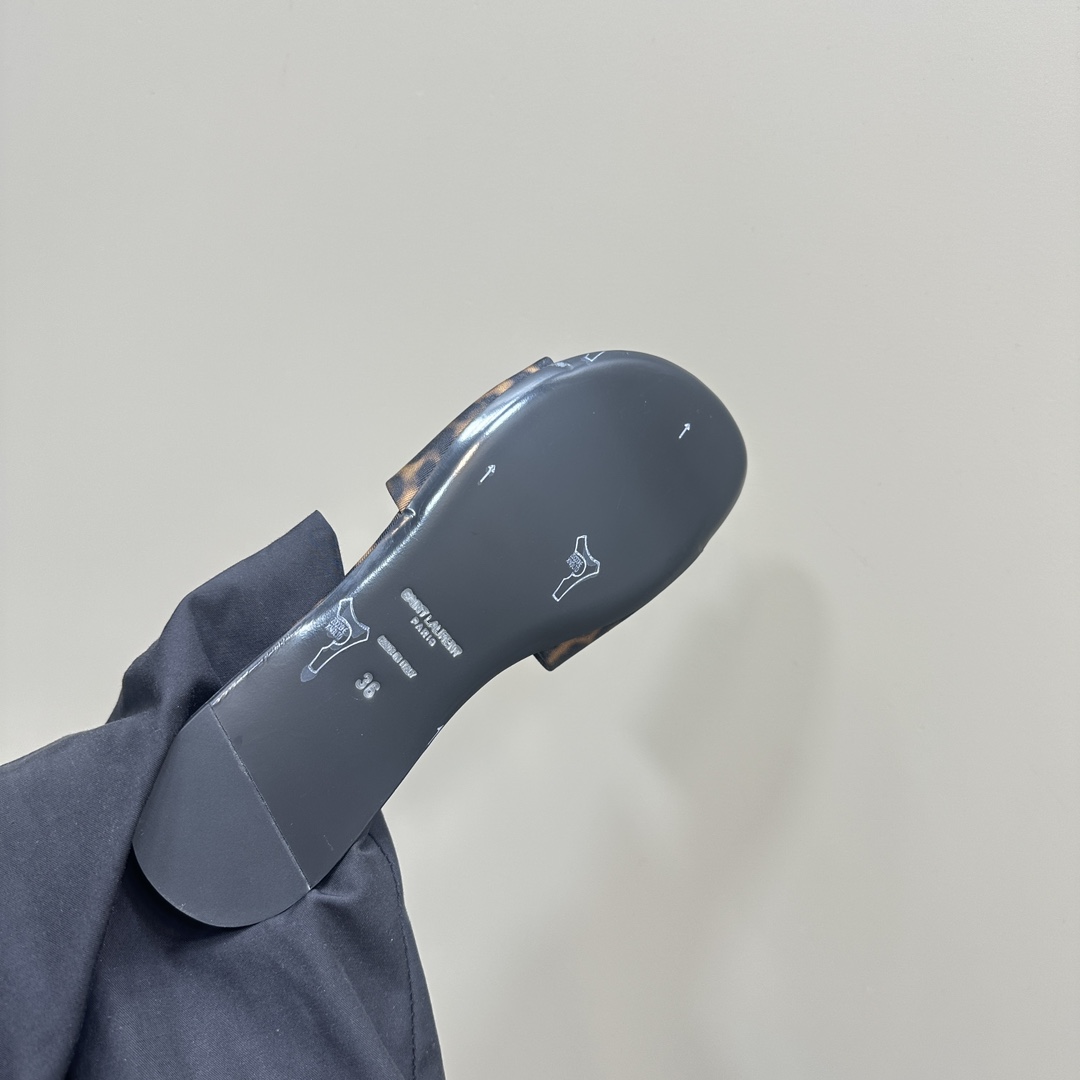 Y51 pointed open-toe high heels leopard slippers: 10.5CM size: 35-42 (41.42 custom-made, no return or exchange)