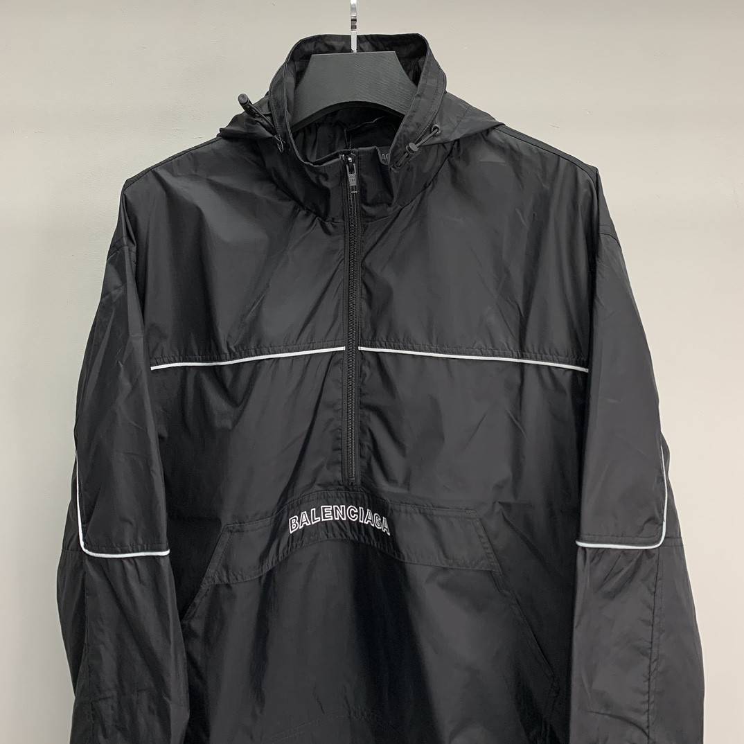 Ba1en*iaga BLCG reflective half zipper jacket