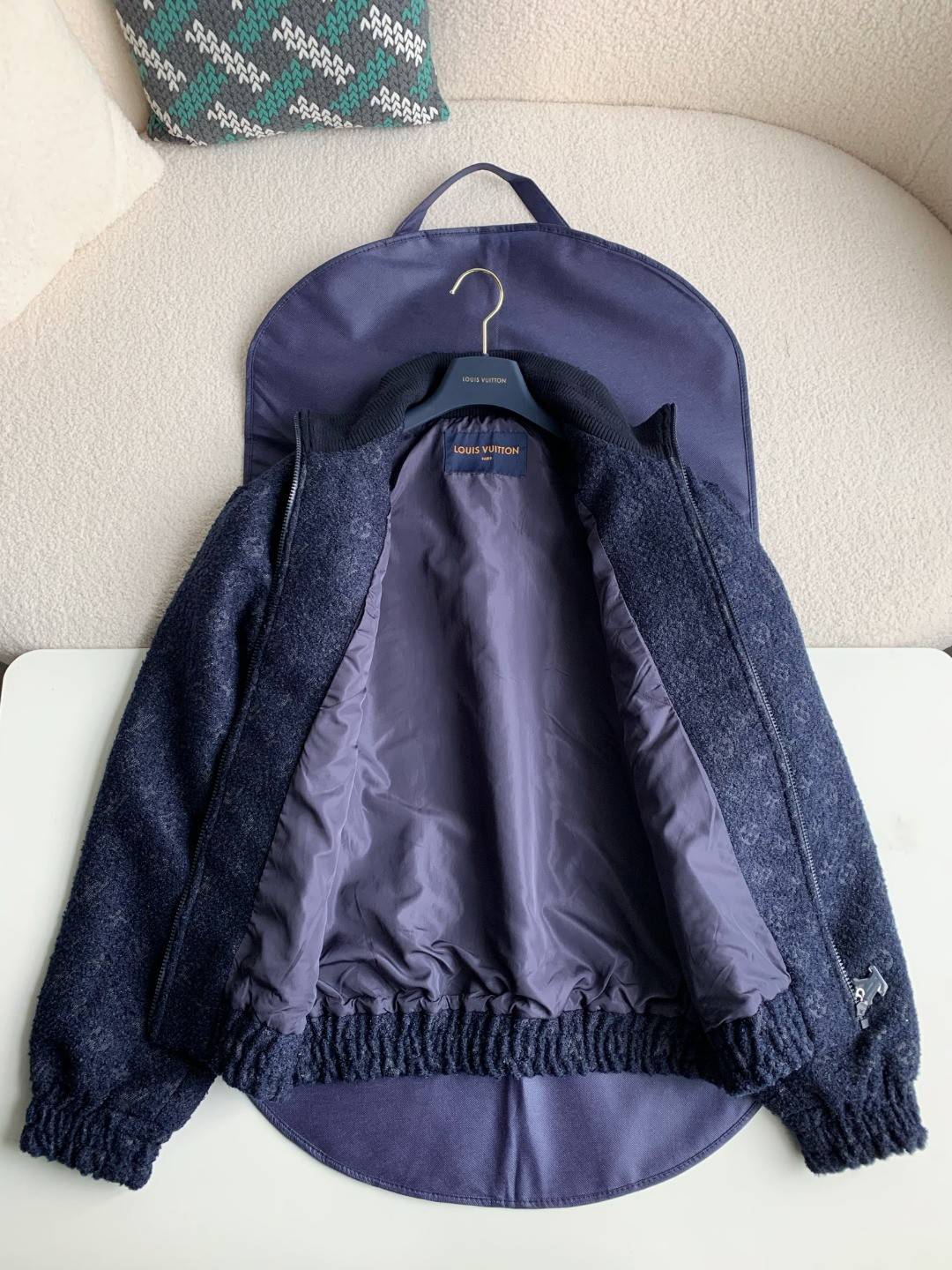 L0vis Vvtt0n casual hoodie denim jacket