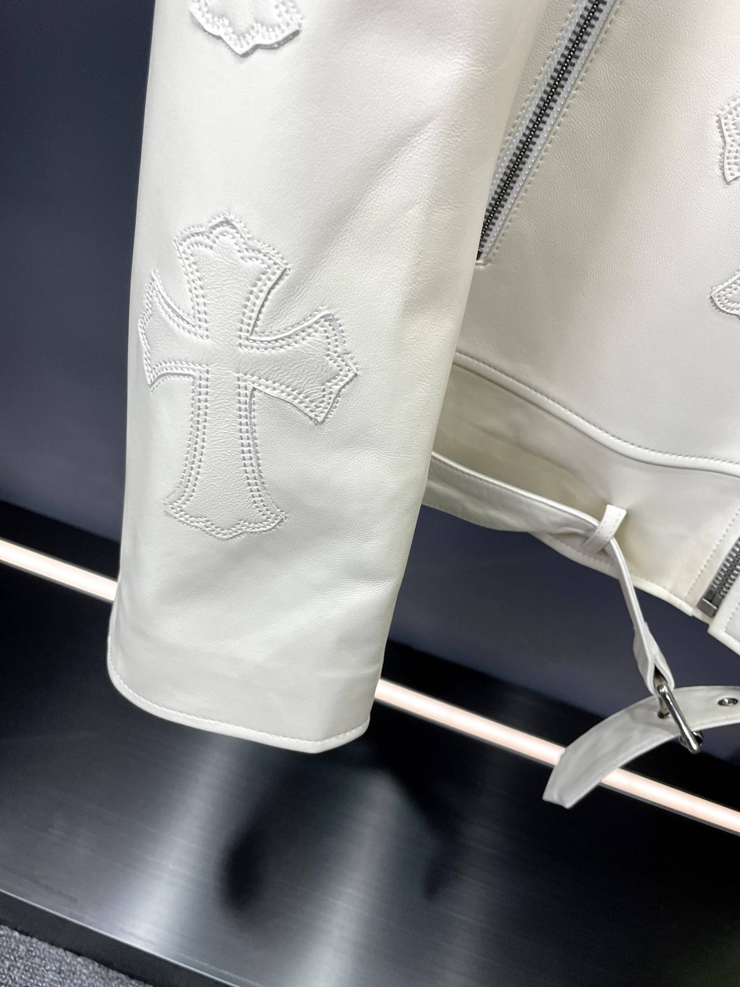 Ch*0me He**ts motorcycle leather jacket