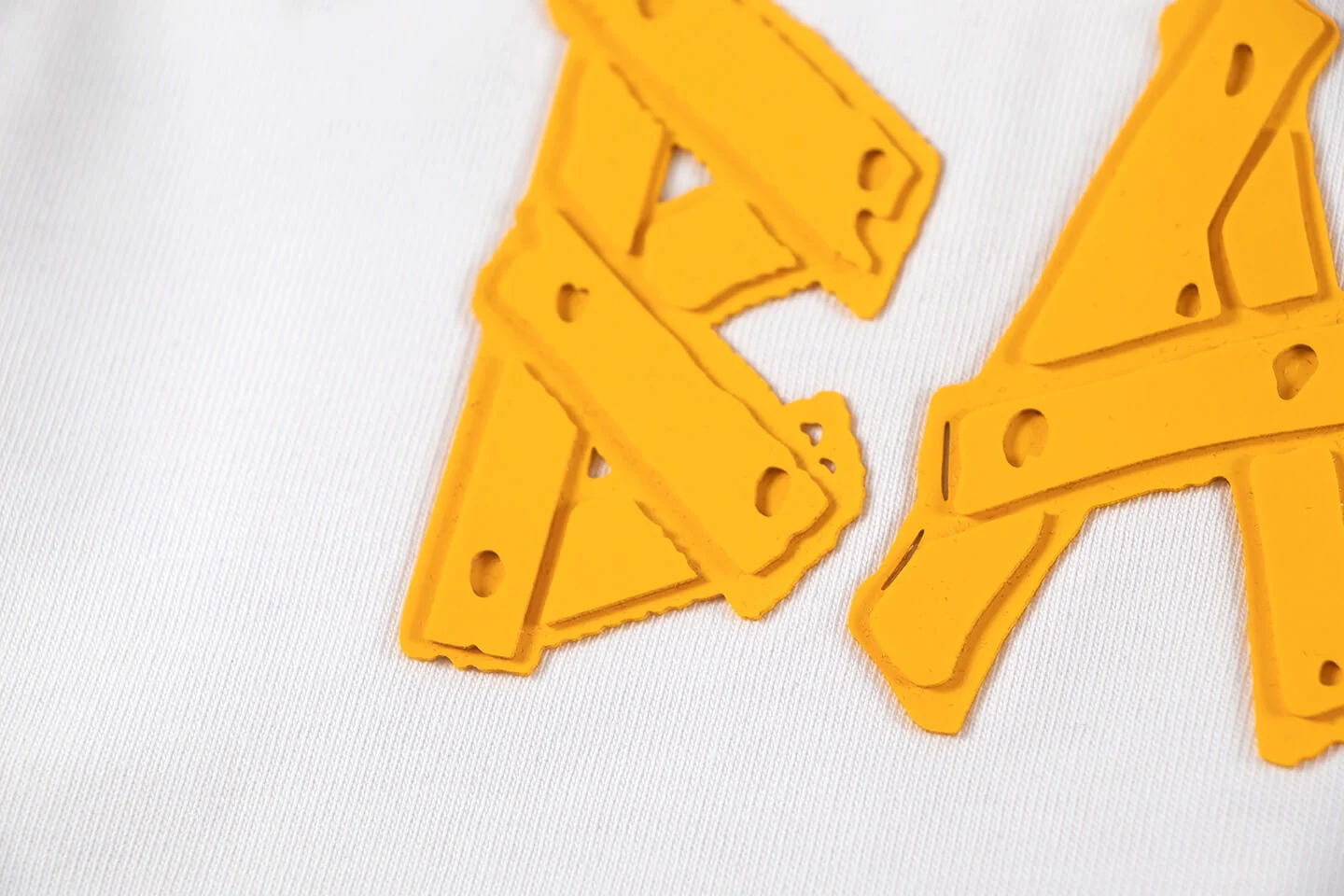 Silicone Letter Design T-Shirt