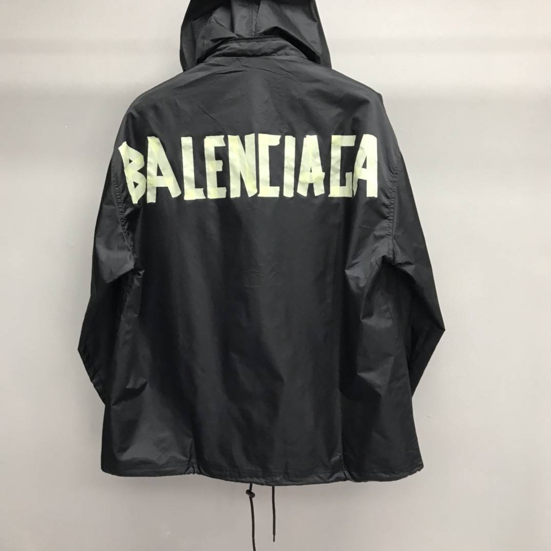 Ba1en*iaga masking tape trench coat
