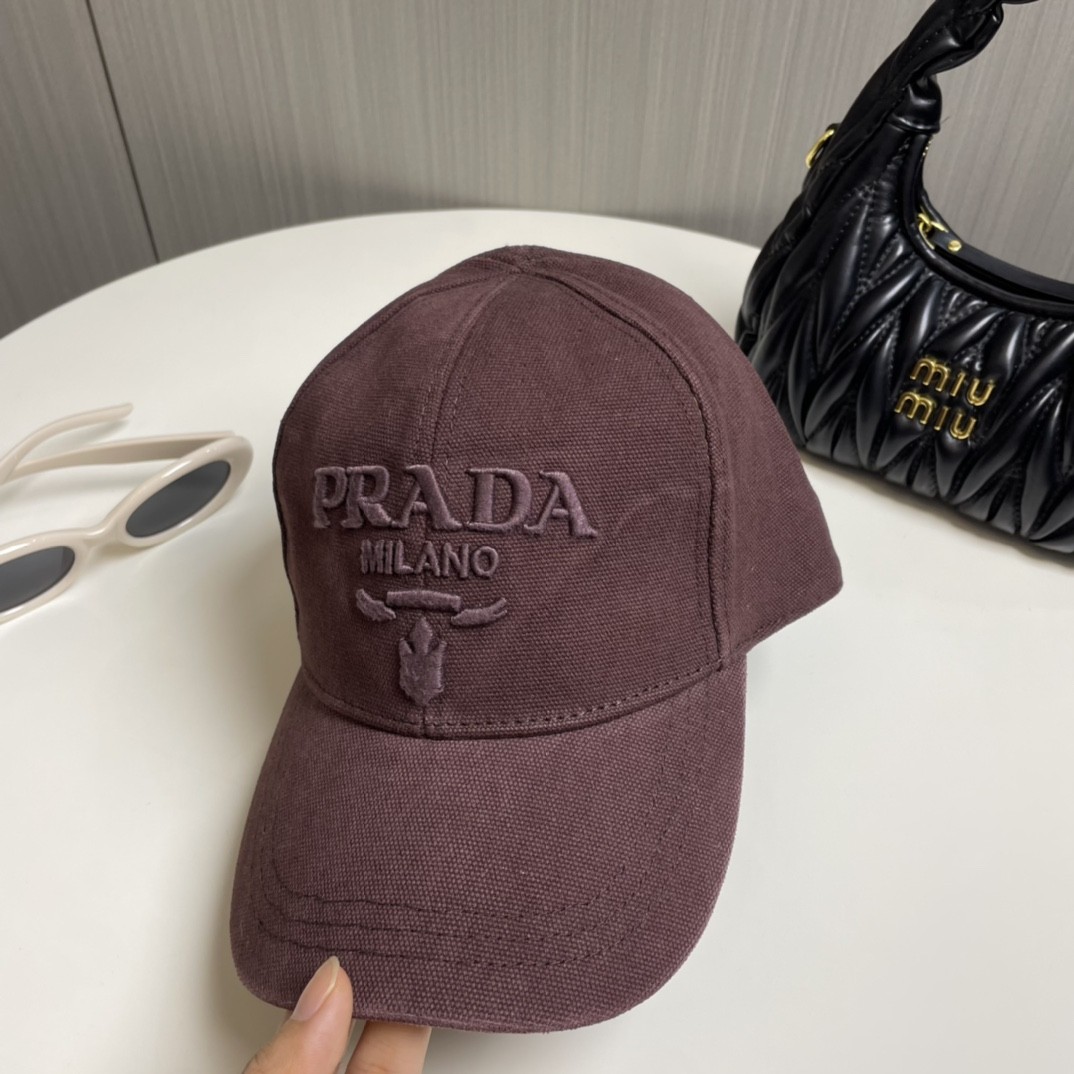 [#4805] Pra*a baseball cap peaked ca p hat