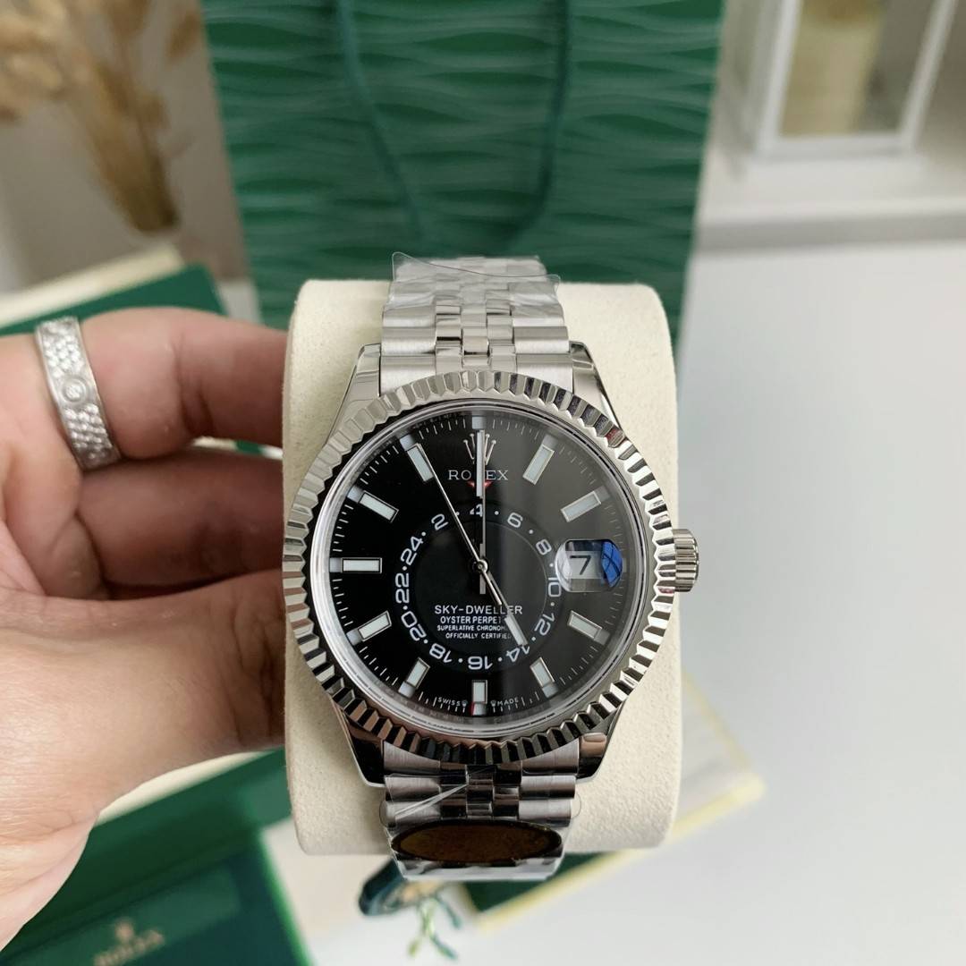 R01ex Navigator Series men's watch Dual time zone/100 meters waterproof，42mm