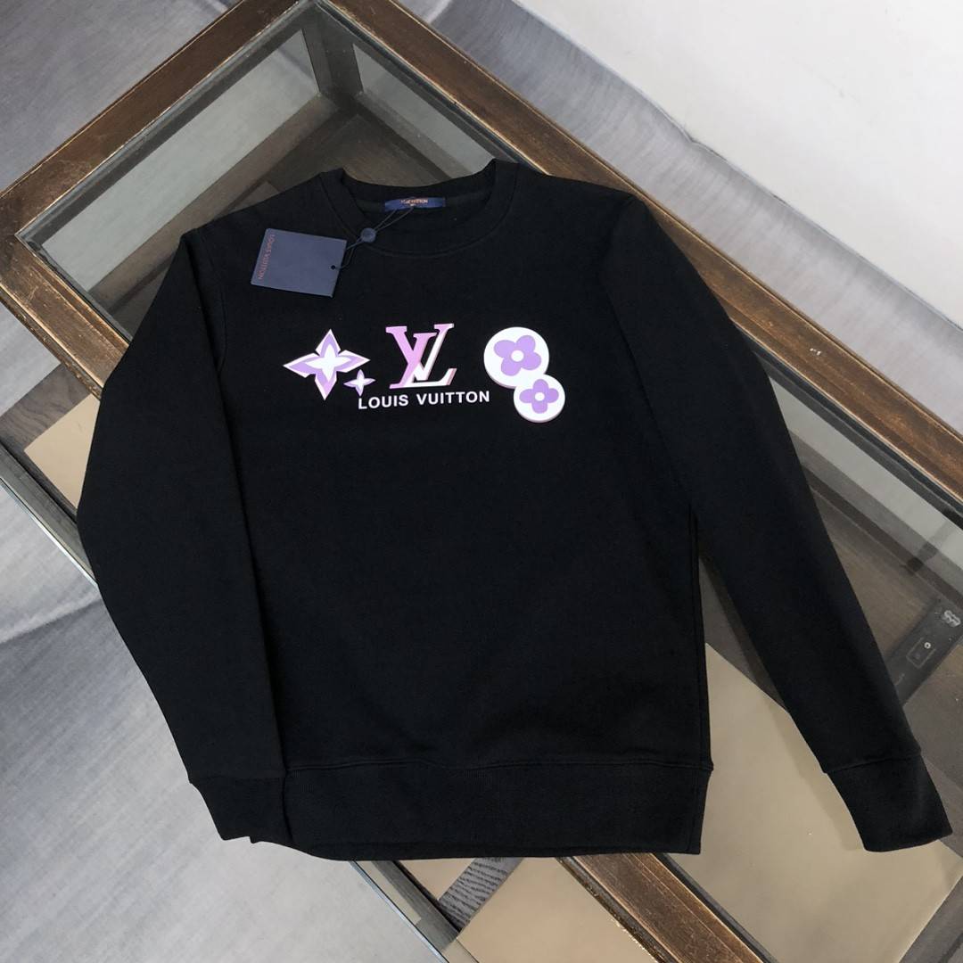 L0vis Vvtt0n 2023 new autumn and winter couples style round neck sweatshirt