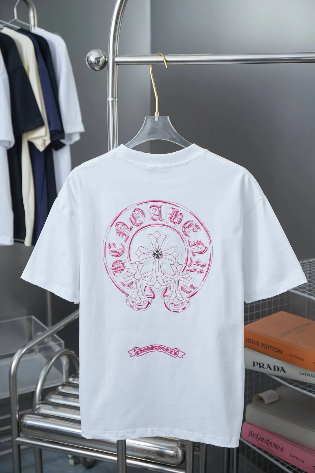 Cross Embroidery T Shirt