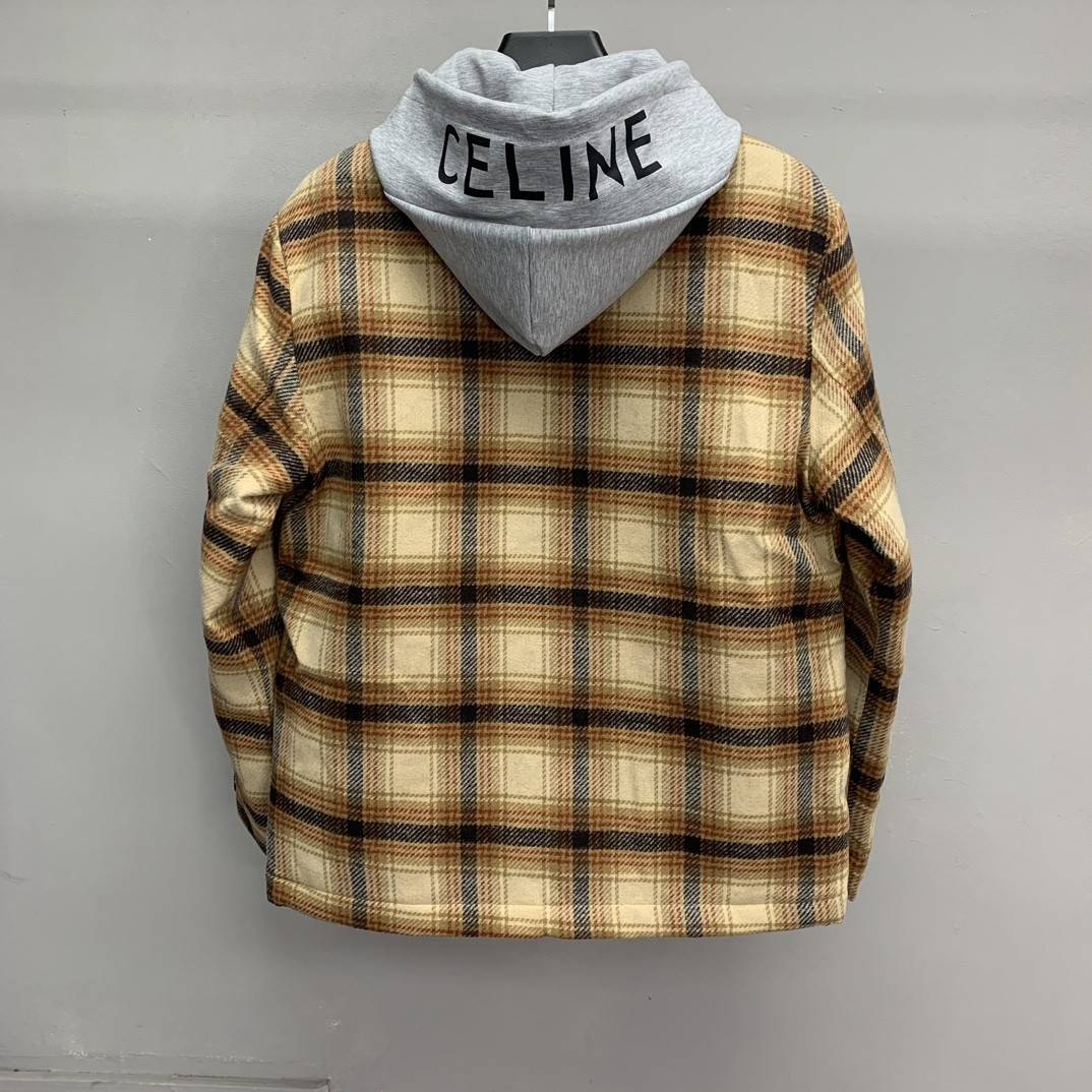 Ba1en*iaga flannel plaid shirt jacket