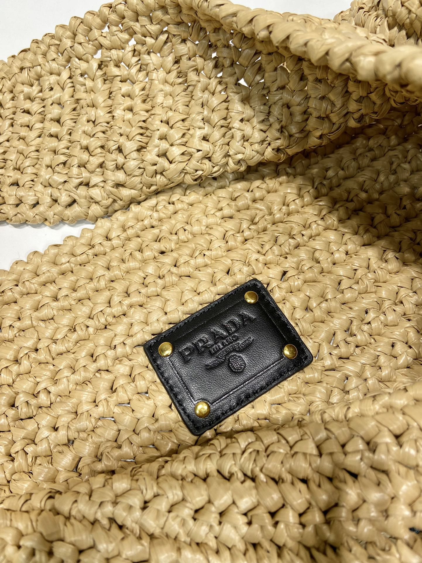 Pra*a Raffia Tote Bag