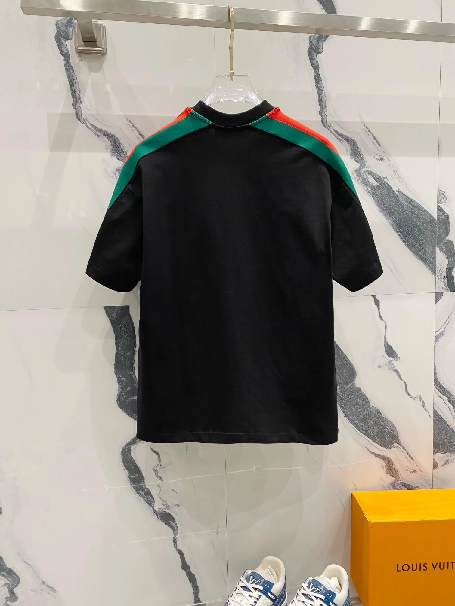 Red And Green Stripes T Shirt