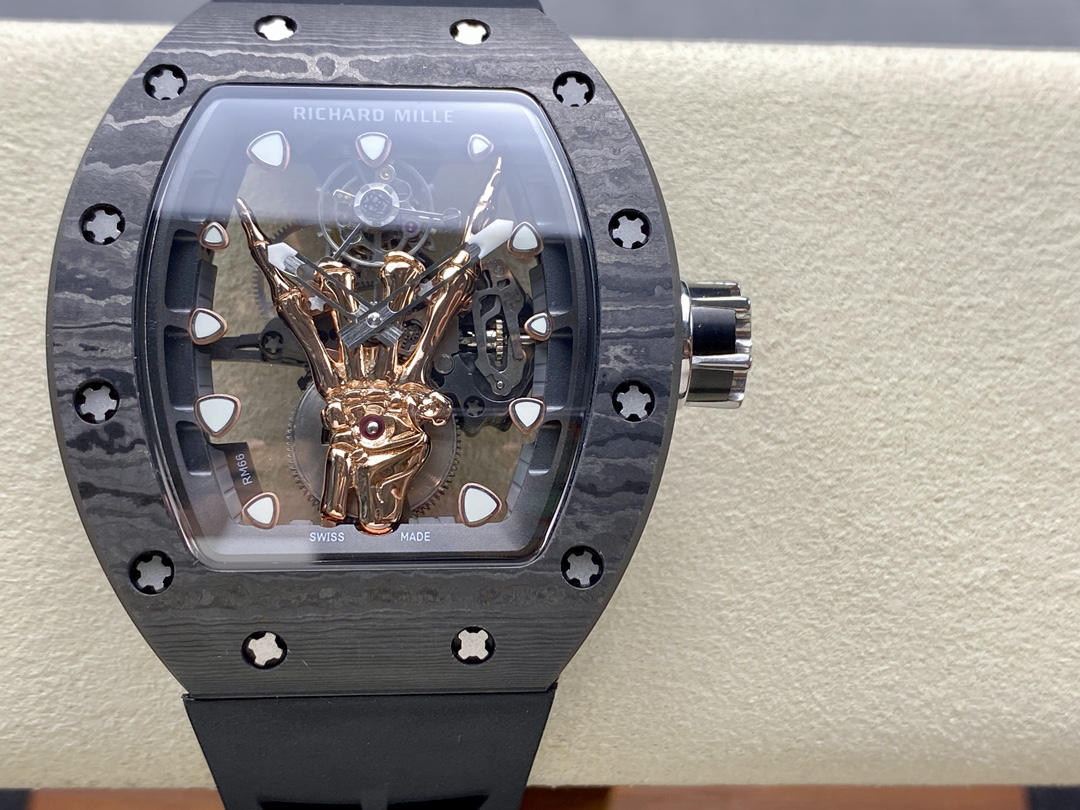 Richard Miller RM66 Gold Finger Devil's Hand Tourbillon