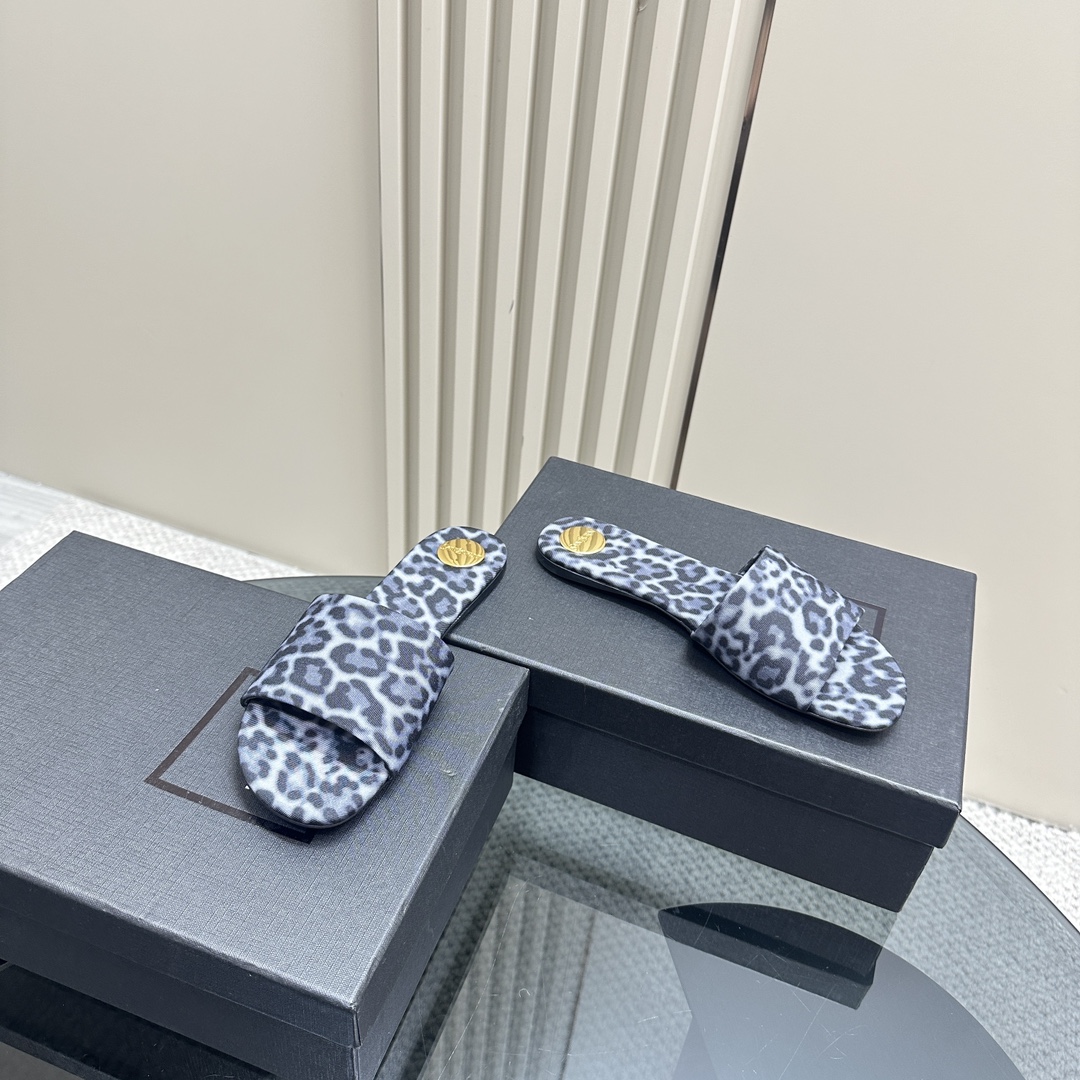 Y51 pointed open-toe high heels leopard slippers: 10.5CM size: 35-42 (41.42 custom-made, no return or exchange)