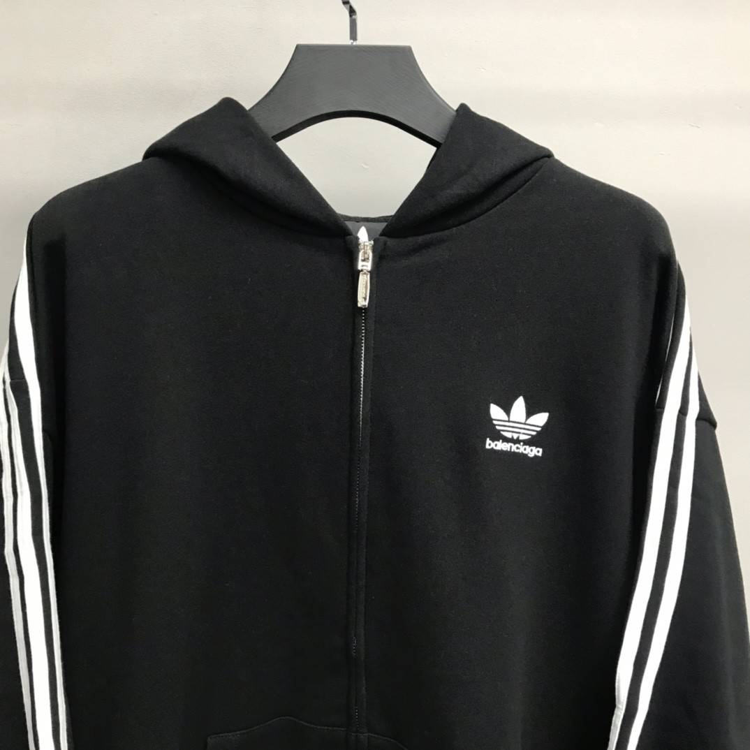 Ba1en*iaga Ardy Wiranata logo zipper hoodie