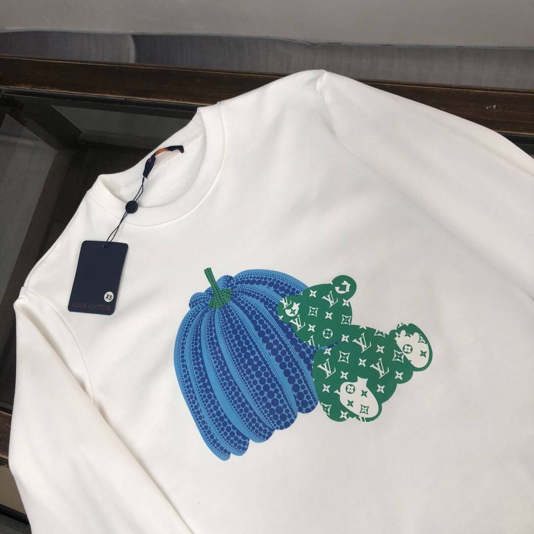 L0vis Vvtt0n 2023 new autumn and winter couples style round neck sweatshirt