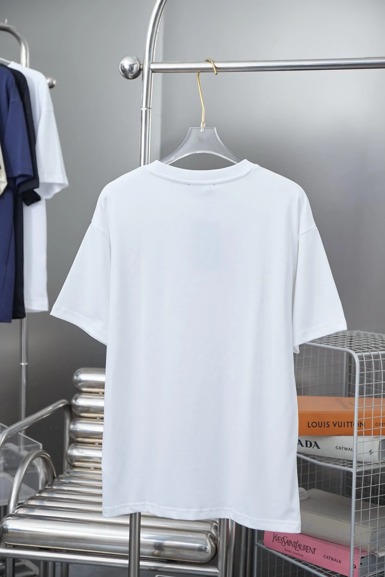 Color-Blocked Print T Shirt