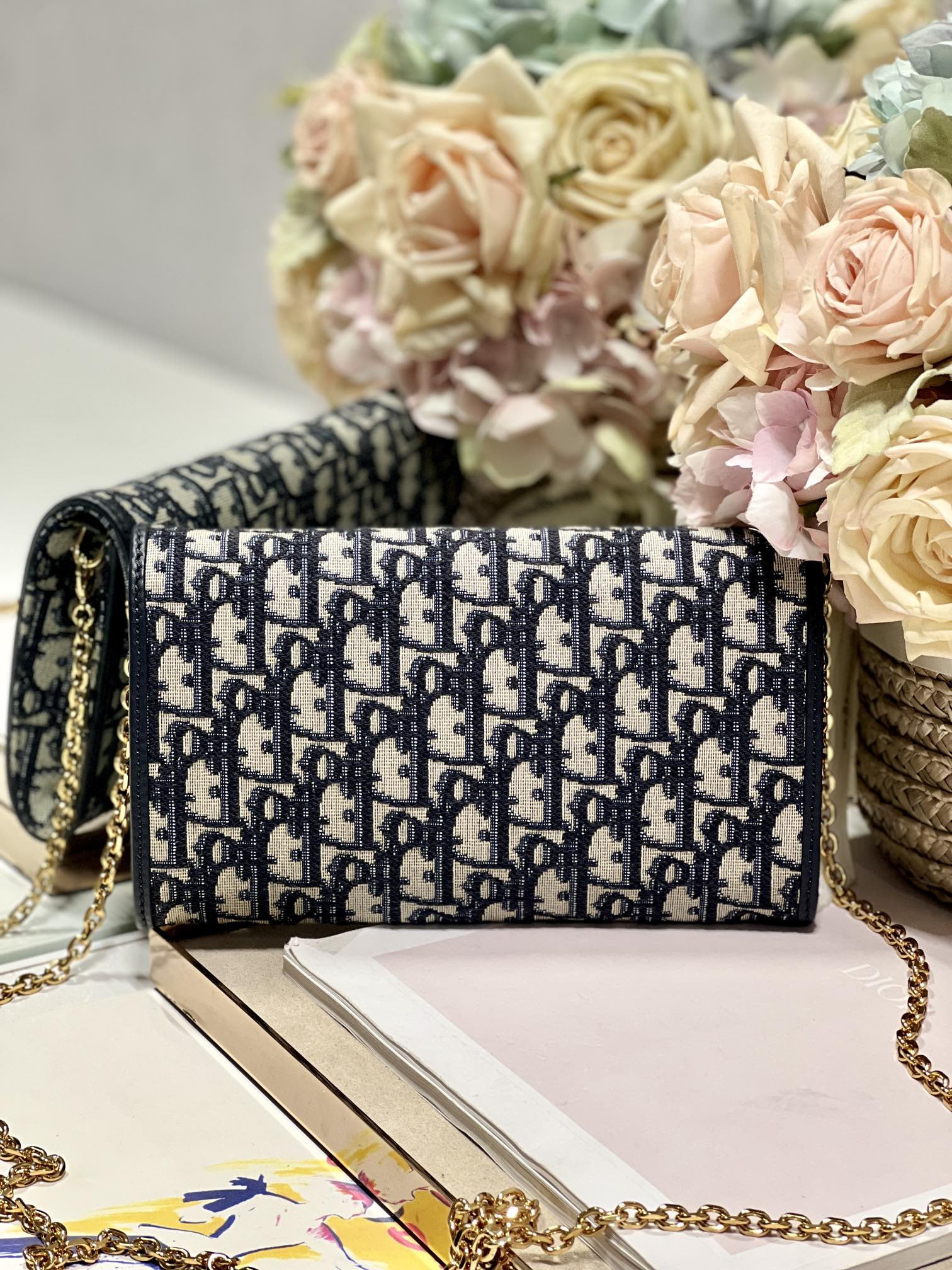 D10r Bobby East-west Pouch With Chain