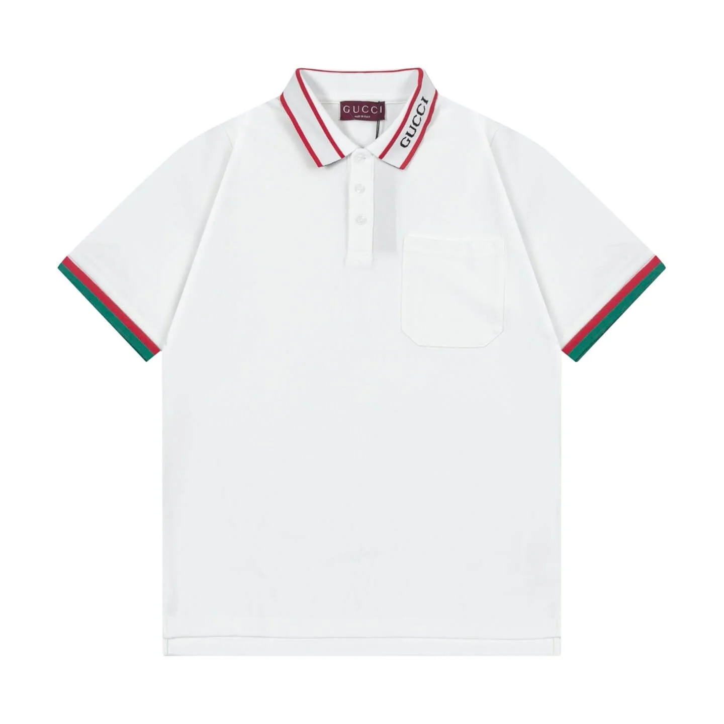 Two-Tone Stripes Polo T Shirt