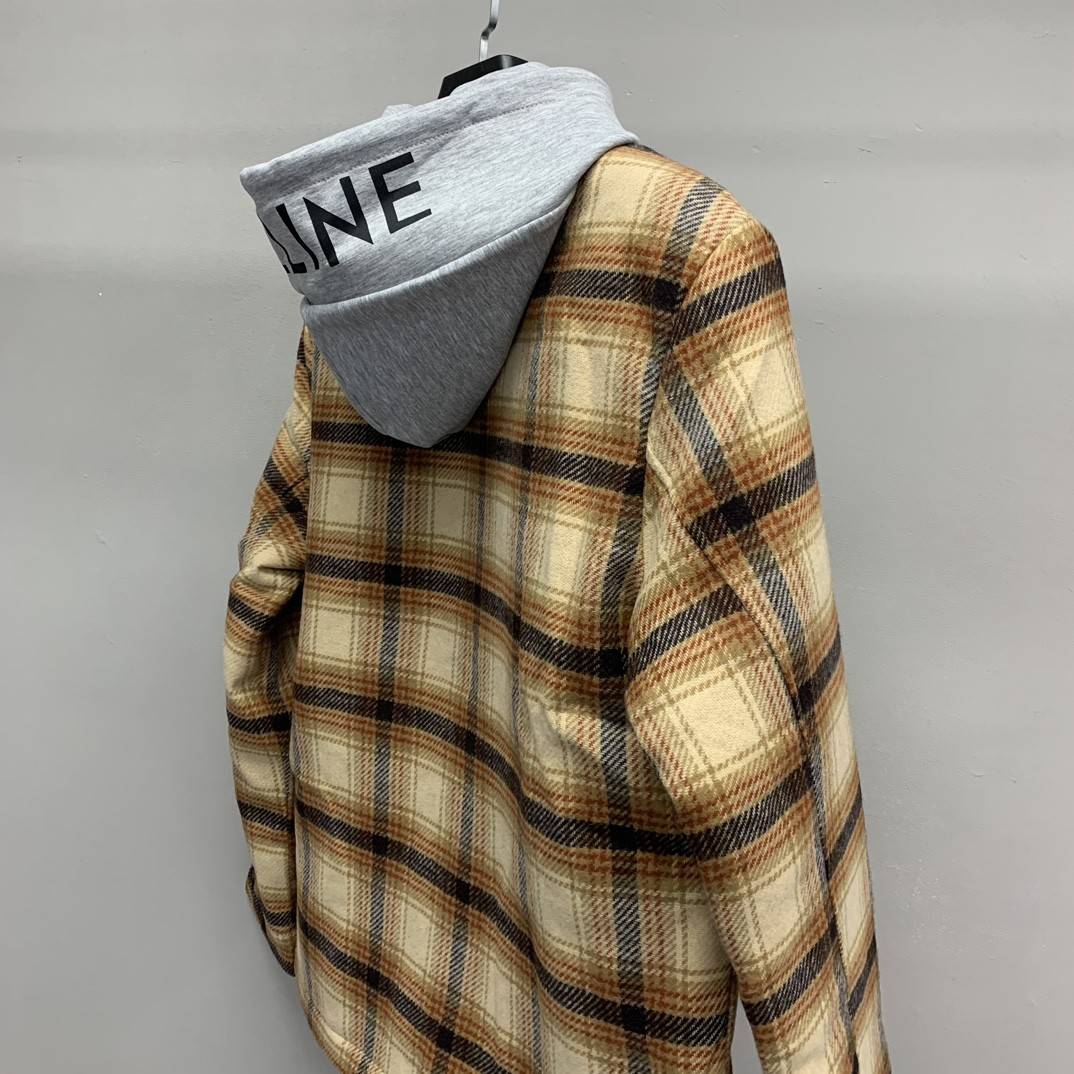 Ba1en*iaga flannel plaid shirt jacket