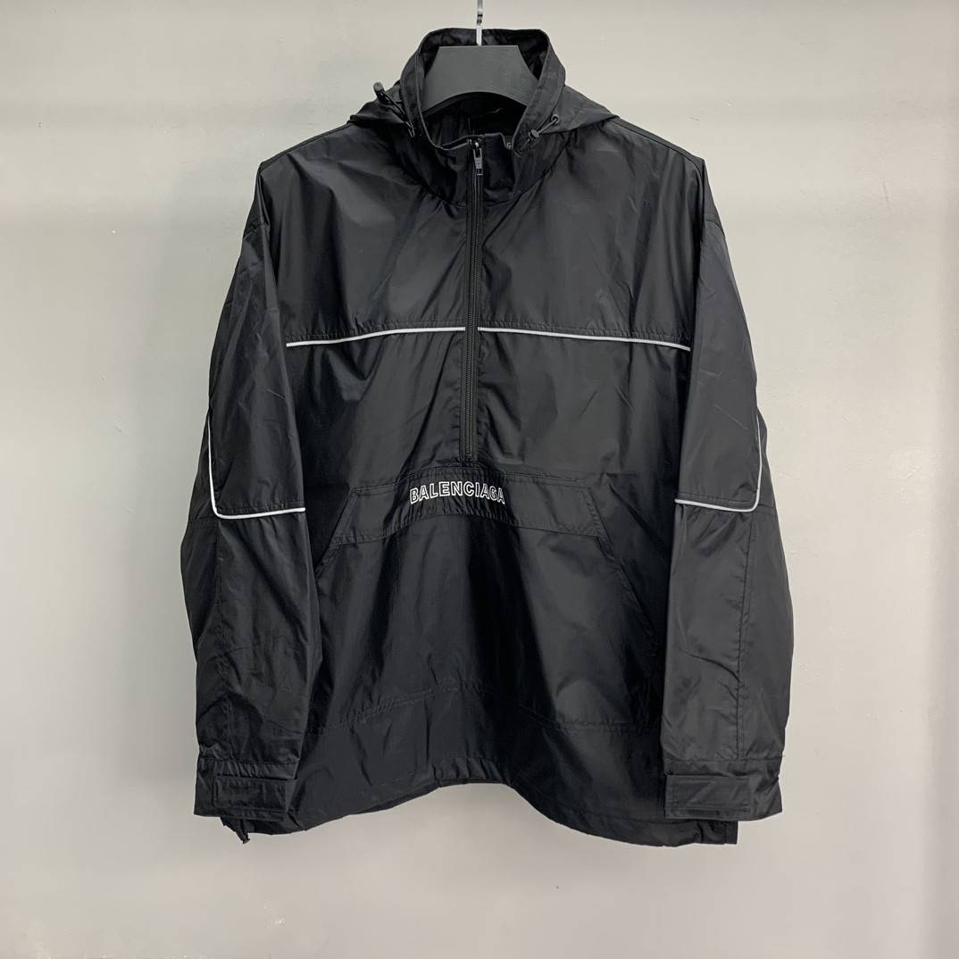 Ba1en*iaga BLCG reflective half zipper jacket