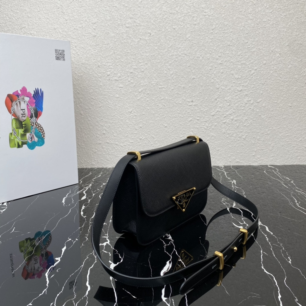 Pra*a Emblème Saffiano Shoulder Bag