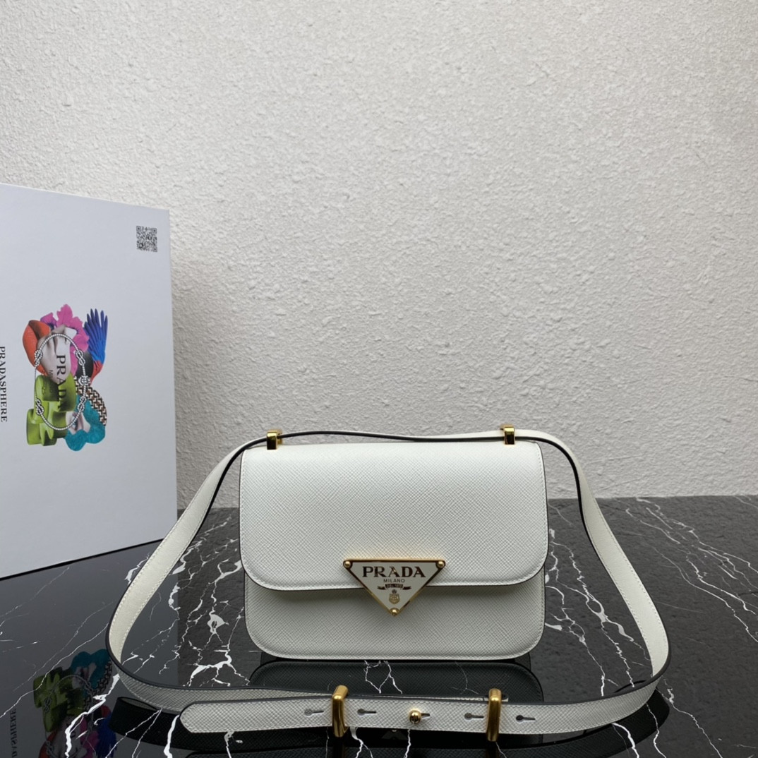 Pra*a Emblème Saffiano Shoulder Bag