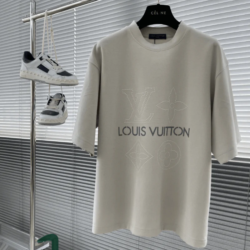 White Pearl Rhinestone 3D T-Shirt