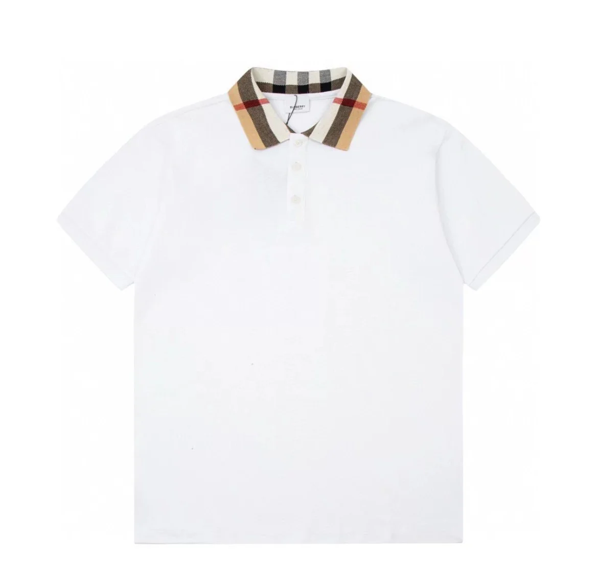 Classic Plaid Patchwork Polo Shirt