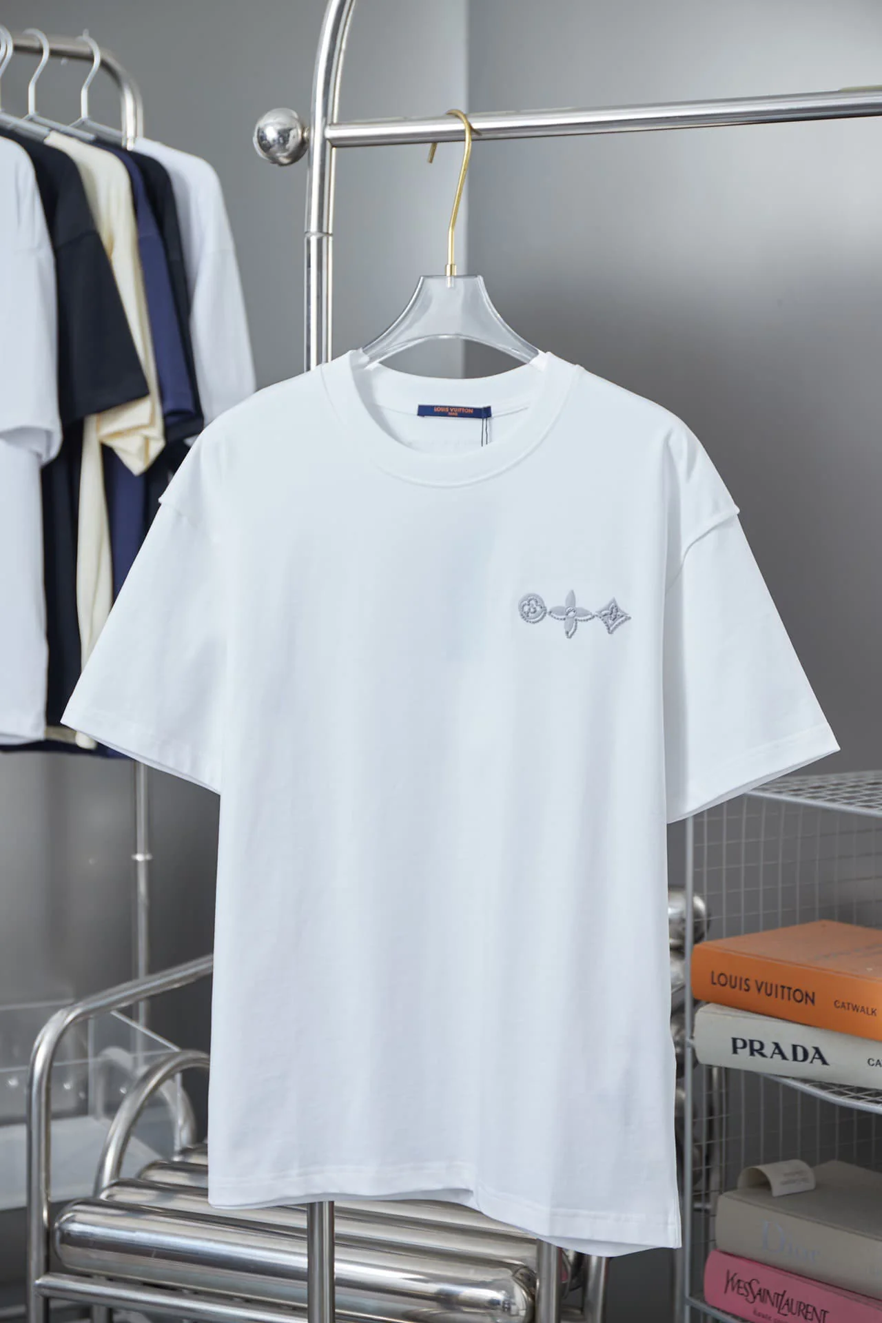 Back Graffiti Print + Front Embroidery T-shirt