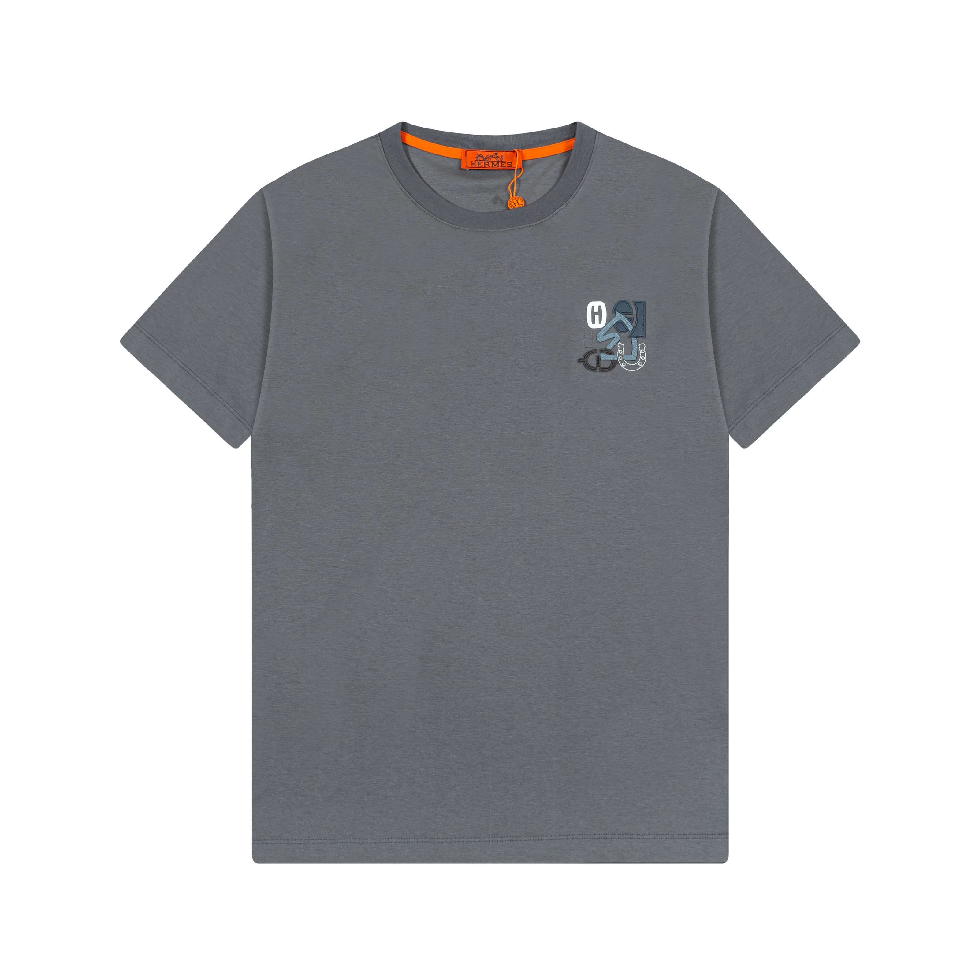 Blue Embroidery T Shirt