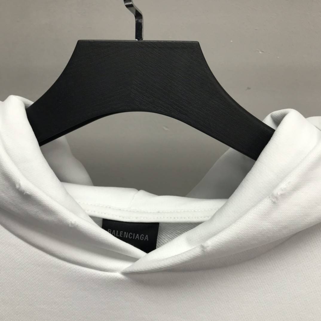 Ba1en*iaga lettered hooded sweatshirt