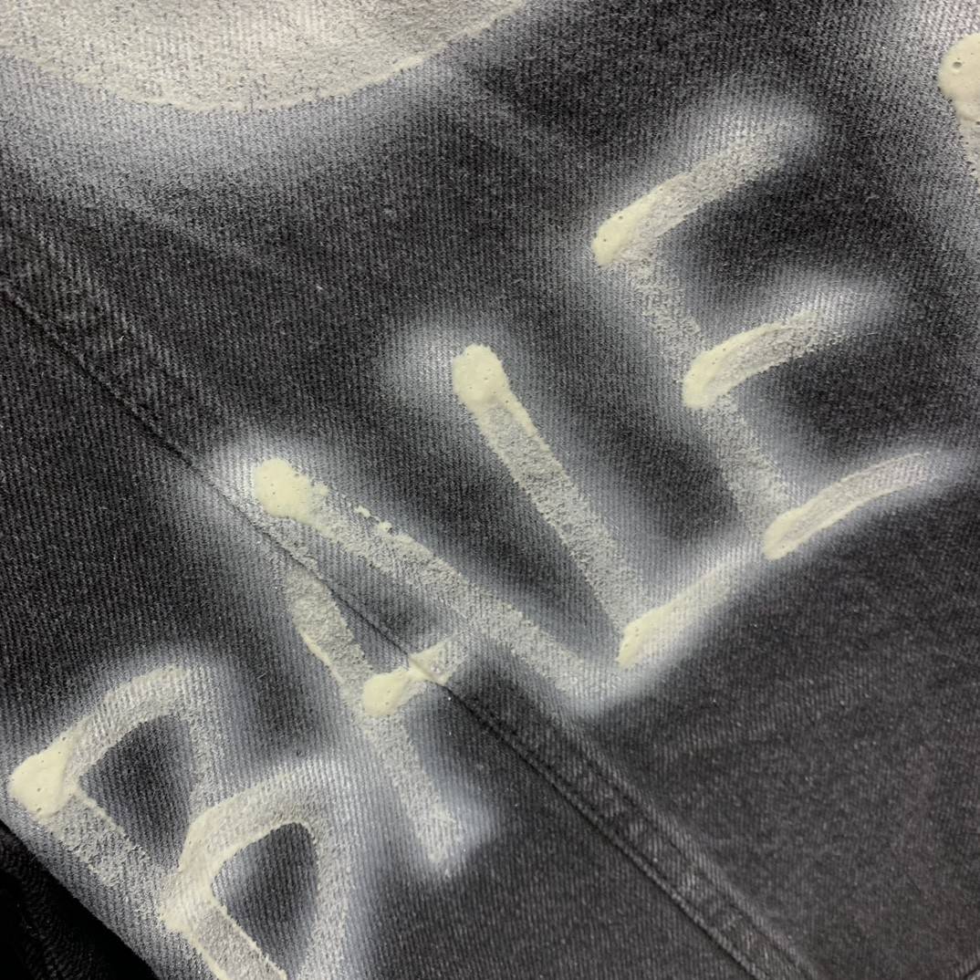 Ba1en*iaga BB letter denim jacket