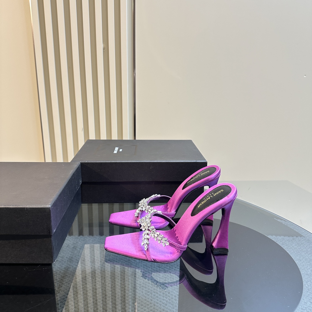 Y51 25ss/Spring and Summer New Runway Style Large Rhinestone High Heels Heel Height: 10.5cm Sandals Size: 35-39 (40 can be customized and not returned)