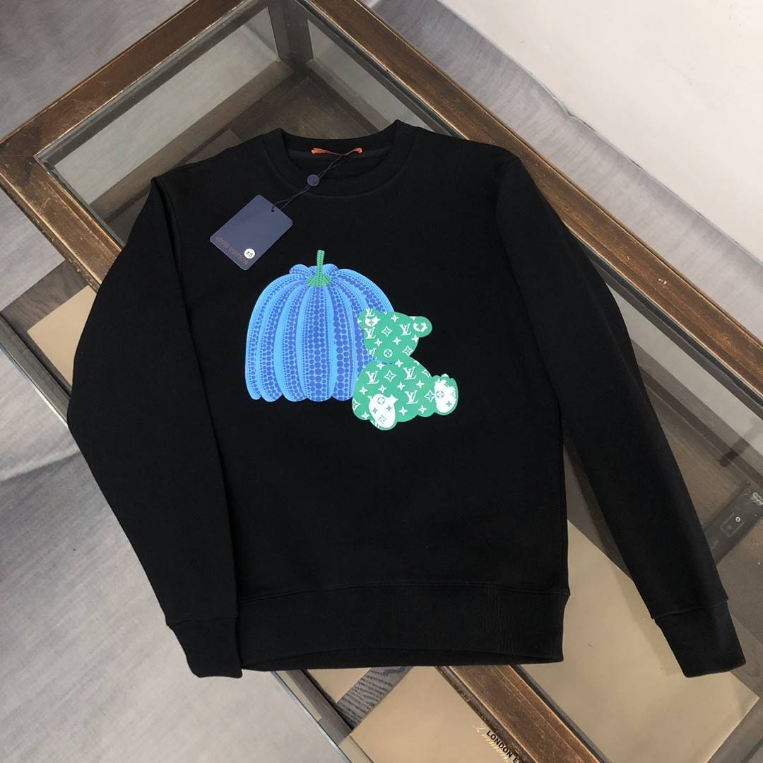 L0vis Vvtt0n 2023 new autumn and winter couples style round neck sweatshirt