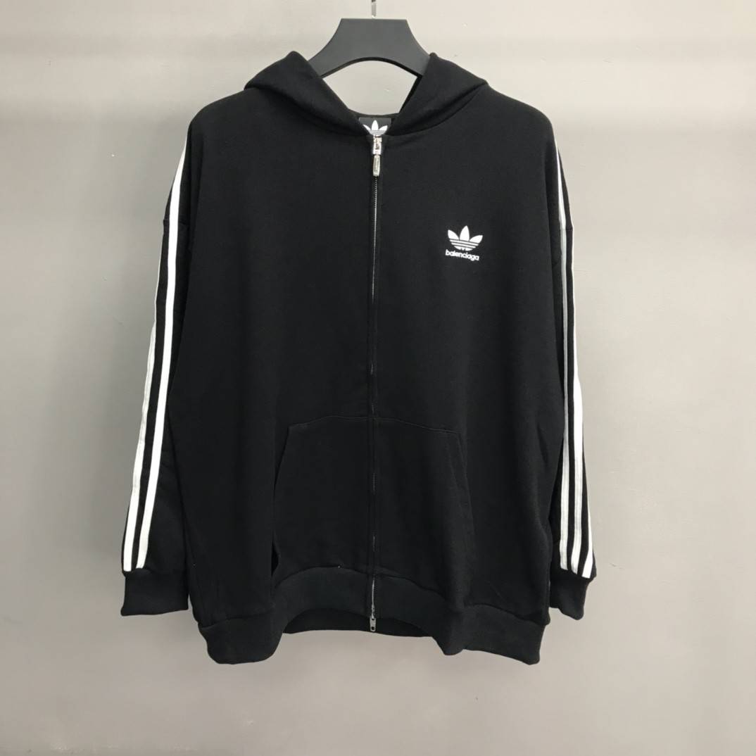 Ba1en*iaga Ardy Wiranata logo zipper hoodie