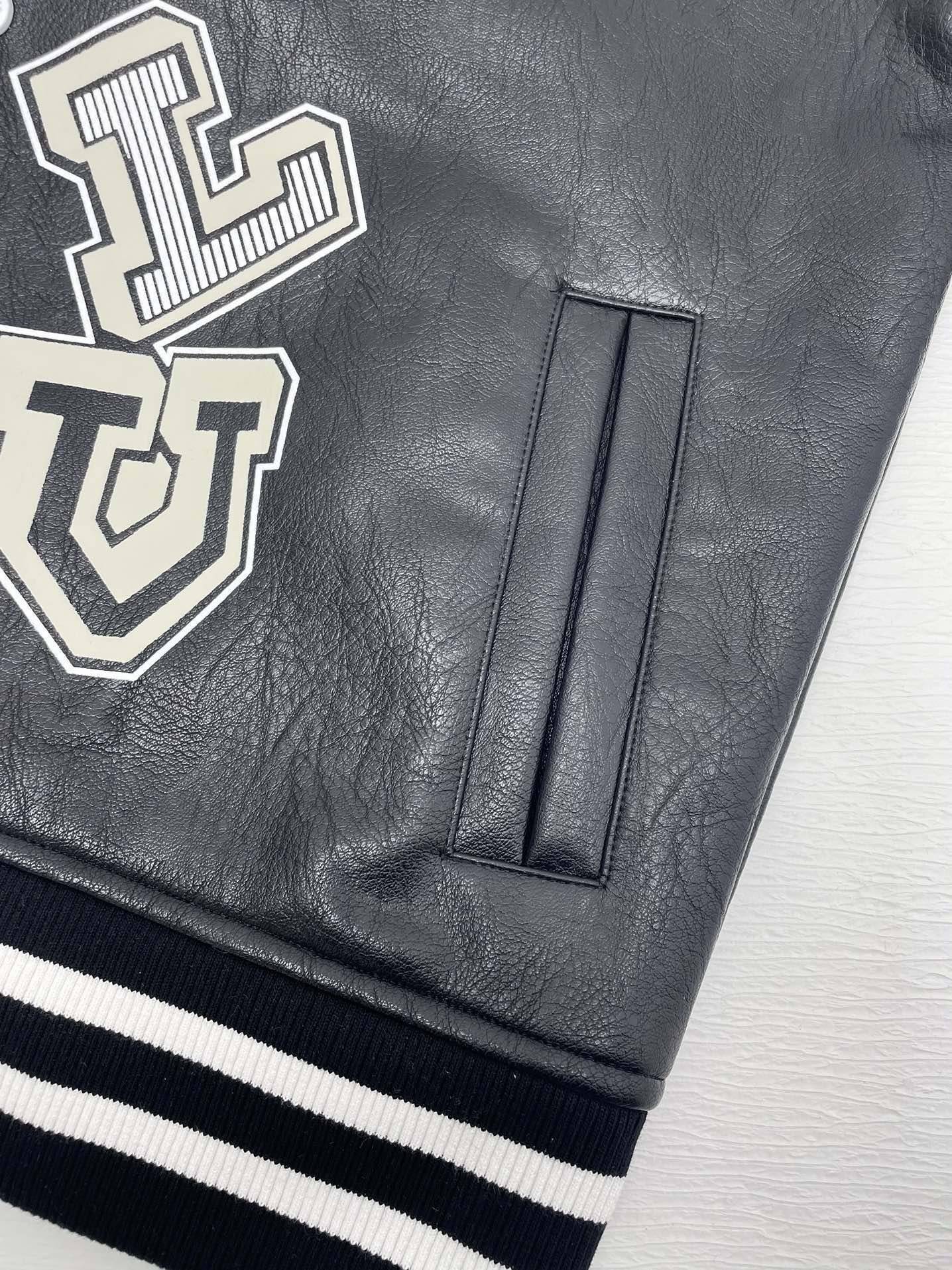 L0vis Vvtt0n Baseball blouson jacket with sheepskin body and wool sleeves