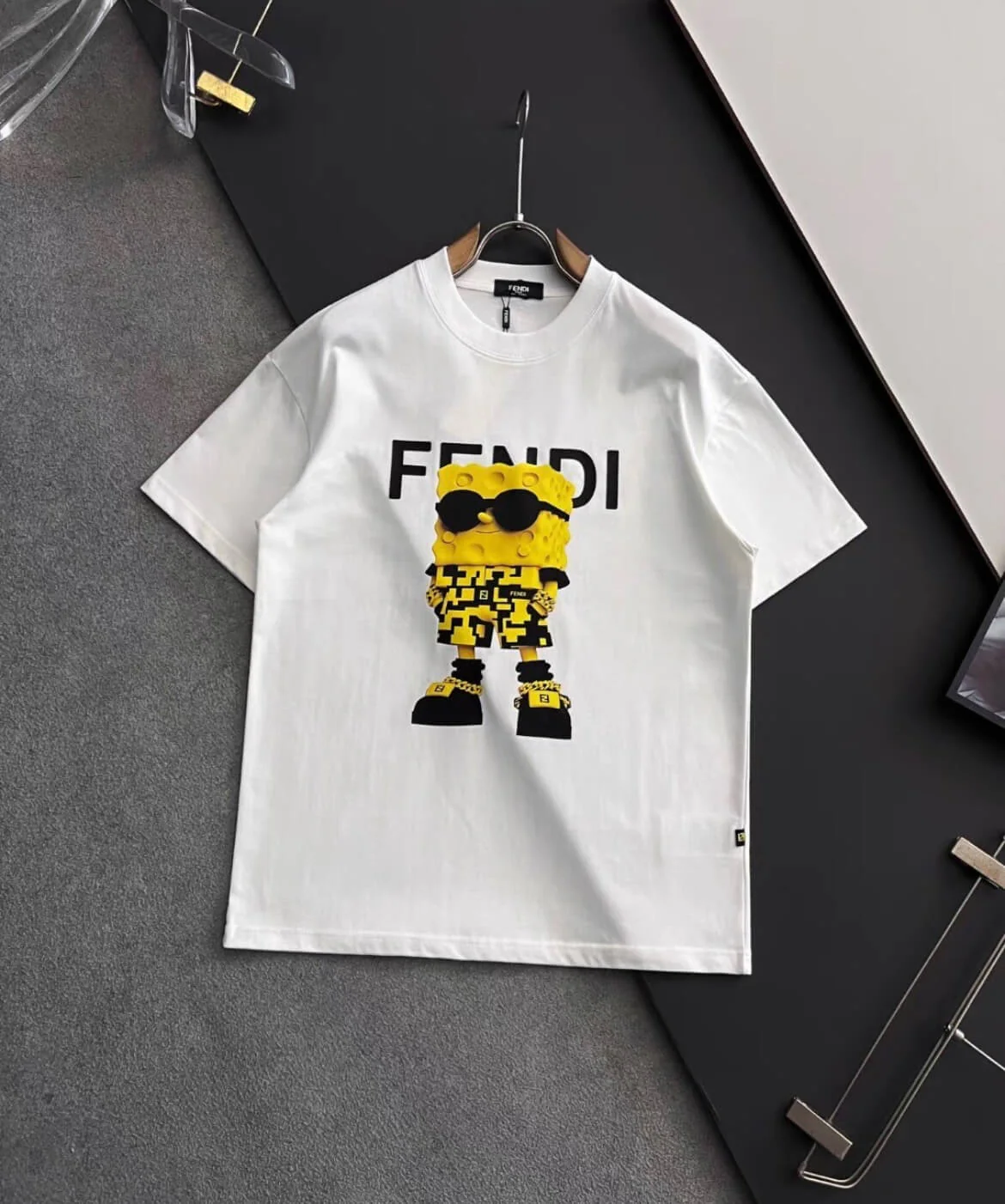 SpongeBob Cartoon Print T Shirt