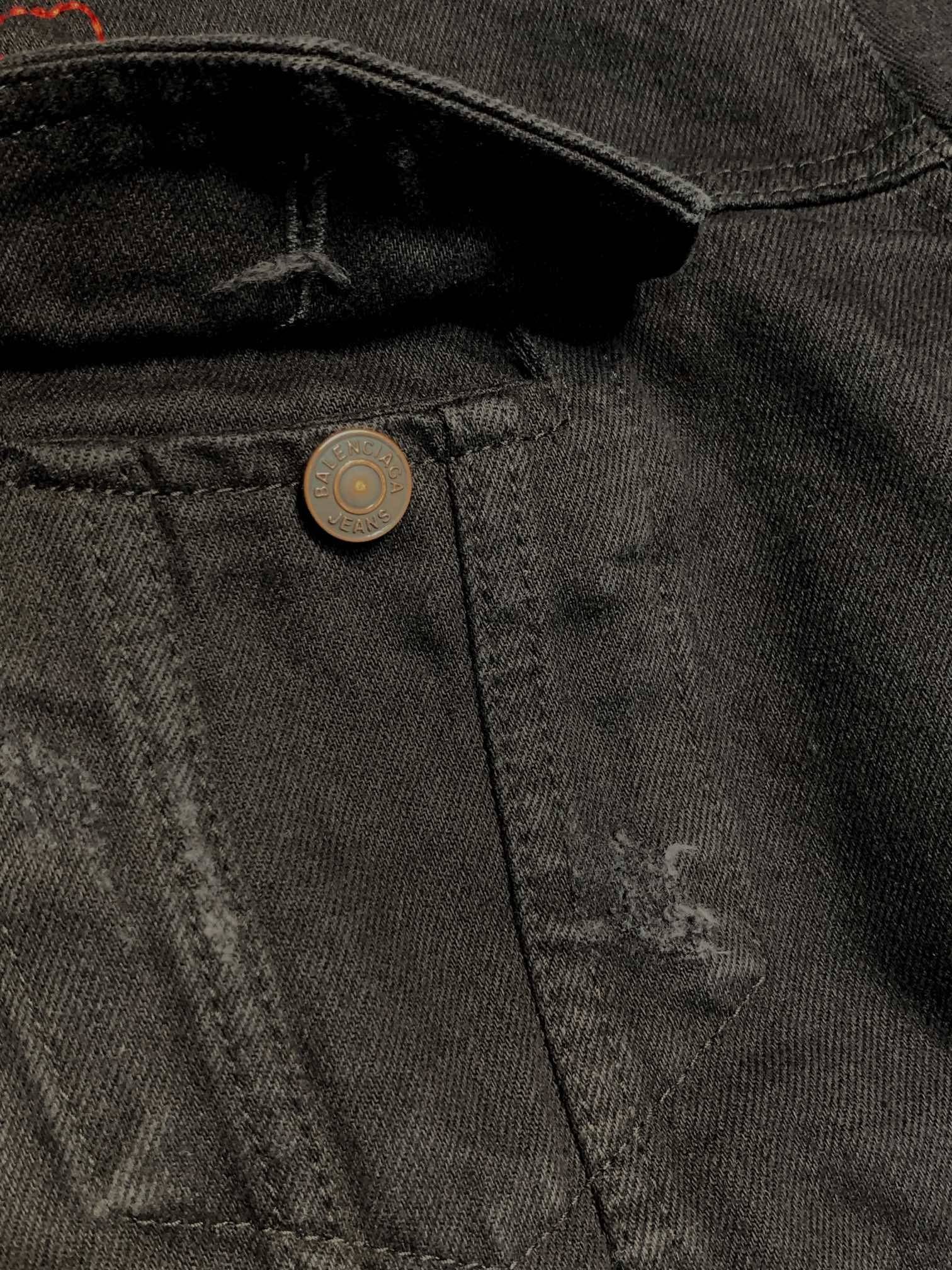 Ba1en*iaga  ripped denim jacket