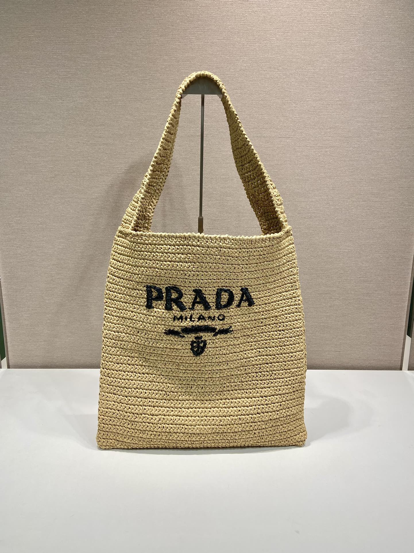 Pra*a Raffia Tote Bag
