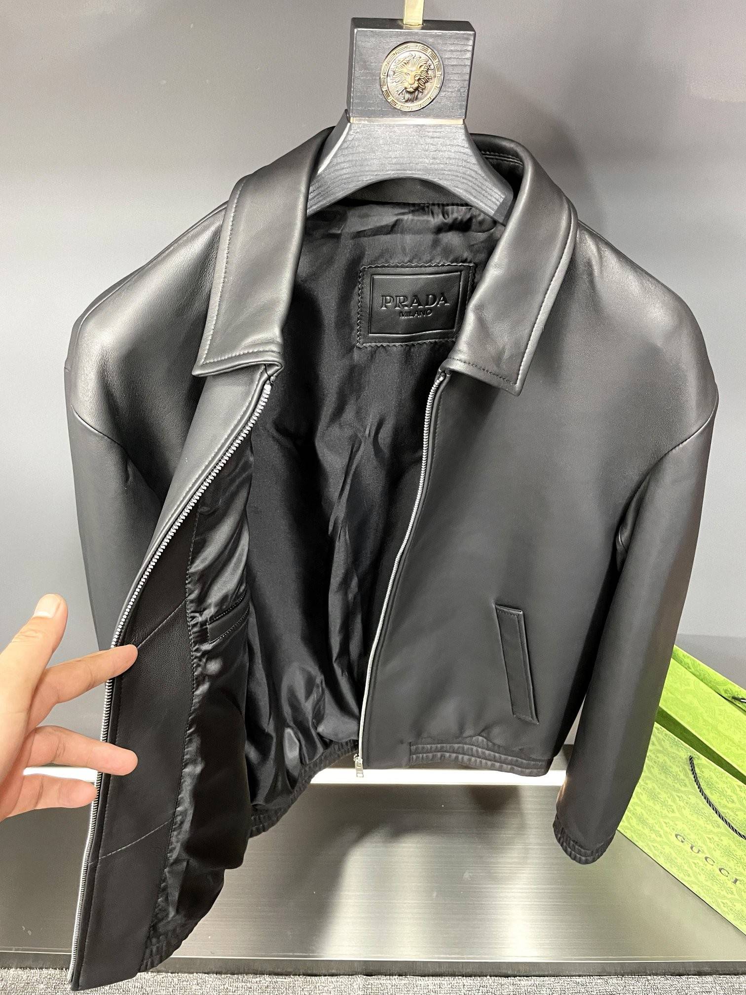Pra*a Paris catwalk style leather jacket